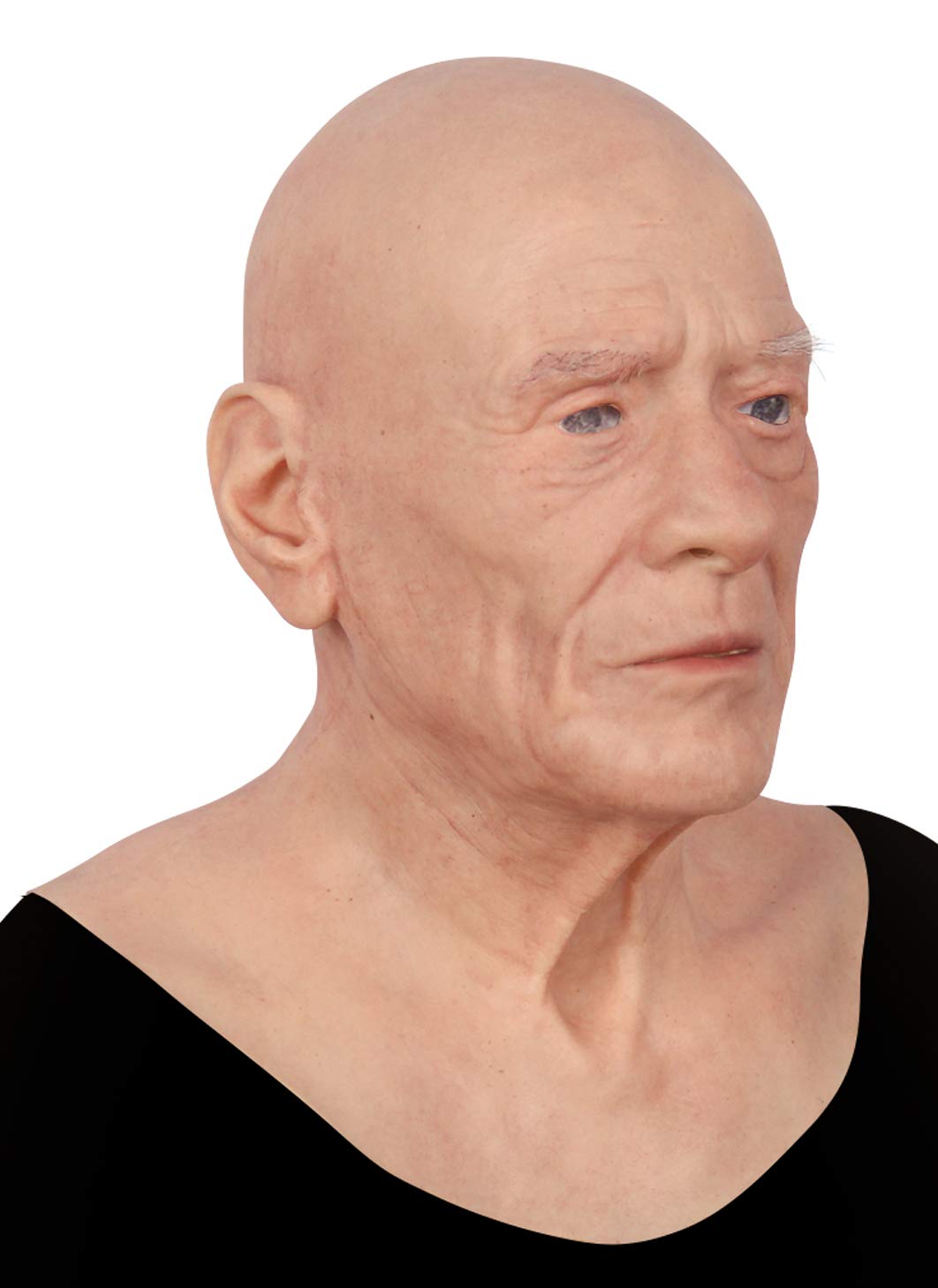 Realistic Old Man Silicone Mask for Adults - Halloween Cosplay, Disguise Costume & Crossdressing - Perfect for Parties, Pranks, and Theatrical Performances