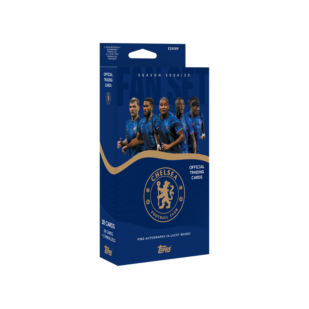 Topps Chelsea 2024/25 Fan Set - Official Soccer Trading Cards Collection for Chelsea FC Supporters | Perfect for Collecting, Gifting & Match Day Memorabilia