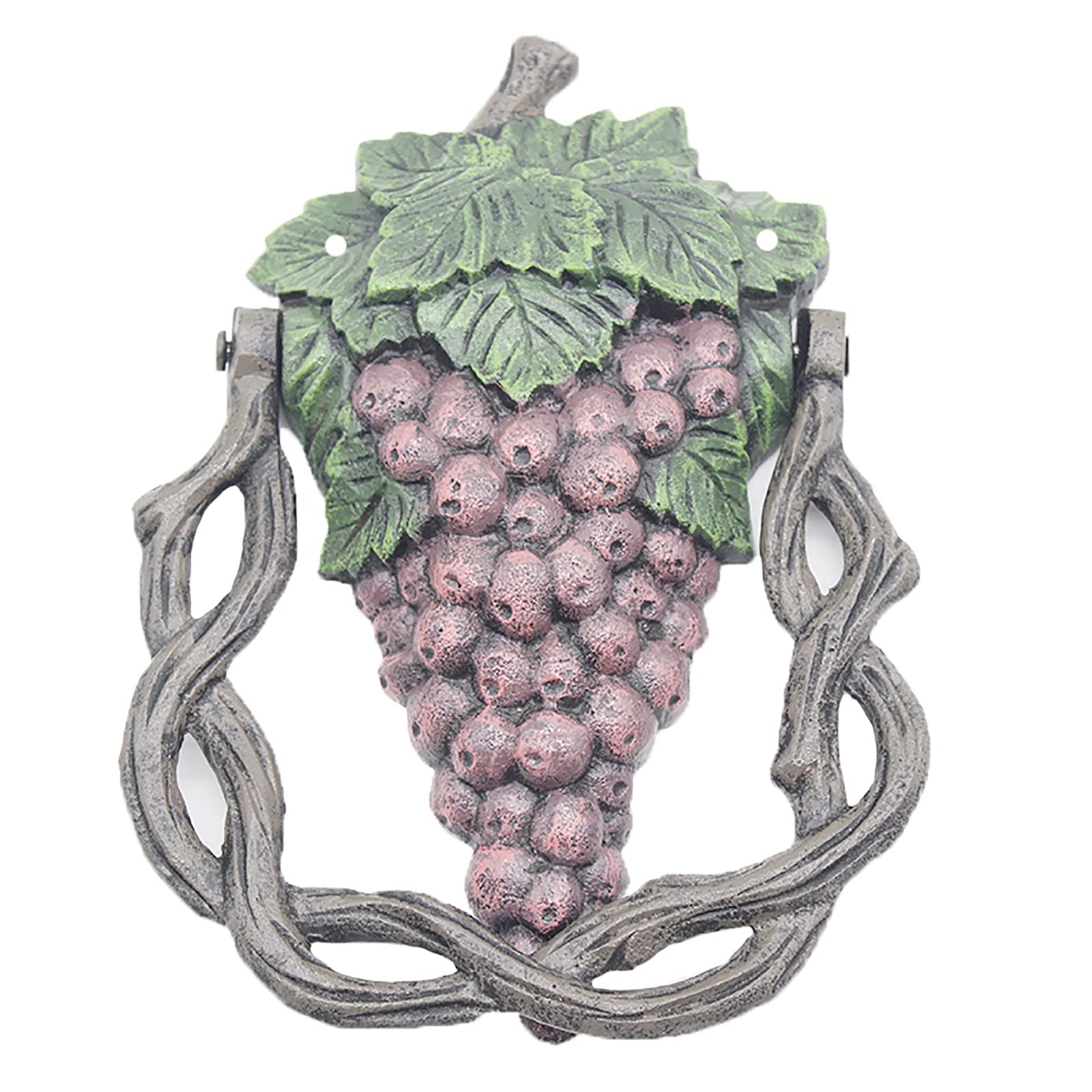 LJHA Vintage Grape Door Knocker - Rustic Farmhouse Style Weatherproof Door Decor with Exquisite Craftsmanship, Perfect for Villa, Yard, Wardrobe & Home Entryway - Ideal Gift for Housewarming & Holiday Decor