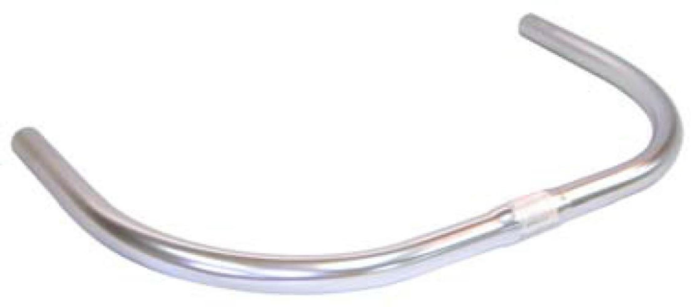 Nitto Promenade Bar B617AA - 1.0 Inch (25.4 cm) Diameter, 17.7 Inch (450 cm) Length Silver Handlebar - Perfect for Urban Commuting & Road Bikes