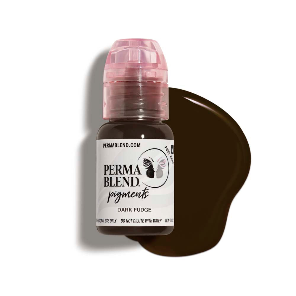 Perma Blend Dark Fudge Permanent Tattoo Pigment - Professional Tattoo Ink for Artists, Long-Lasting & Vibrant Color - Perfect for Realism, Shading & Cosmetic Tattoos
