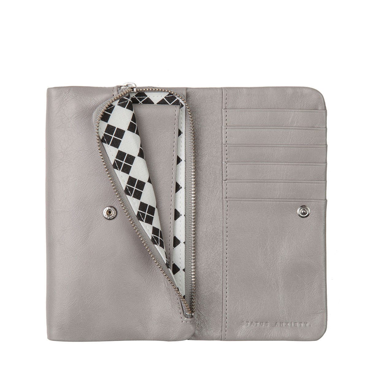 Audrey Wallet for Women - Slim Light Grey Leather Wallet with RFID Protection - Perfect for Everyday Use, Travel & Gift Giving