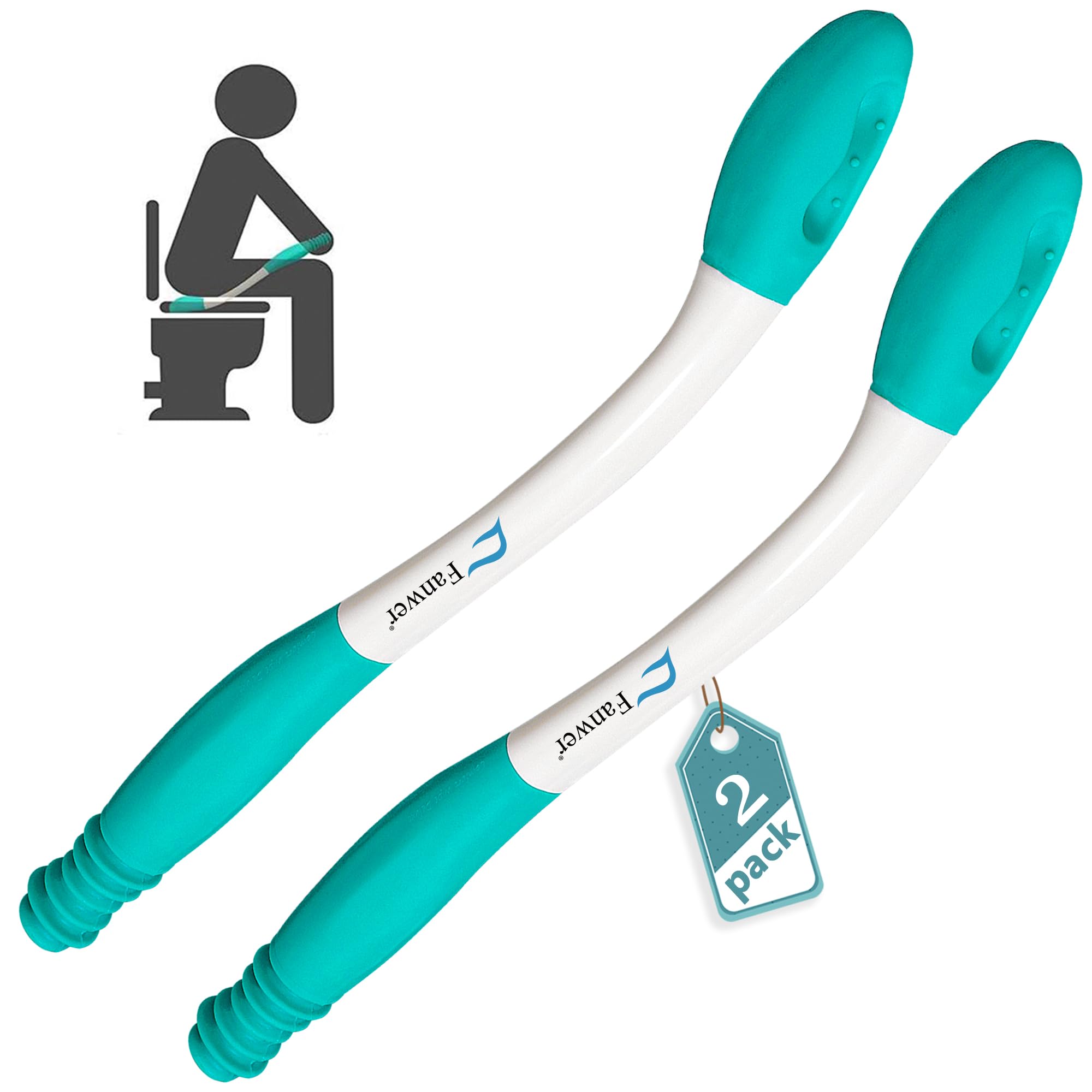 Fanwer Long Reach Comfort Butt Wiper - 15.7