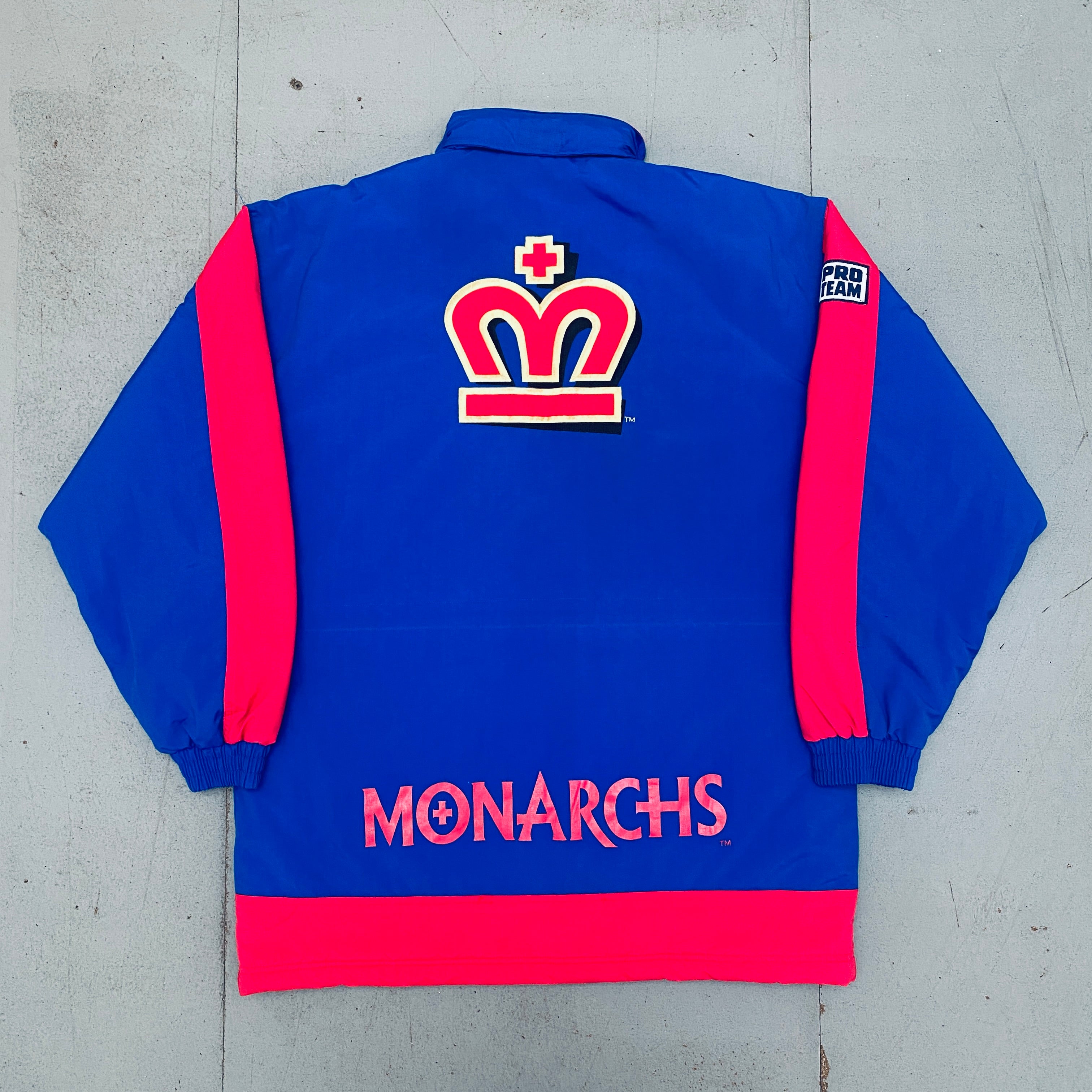 WLAF: London Monarchs 1995 Reebok Pro Team Fullzip Trench Coat (M/L)   BNWT!