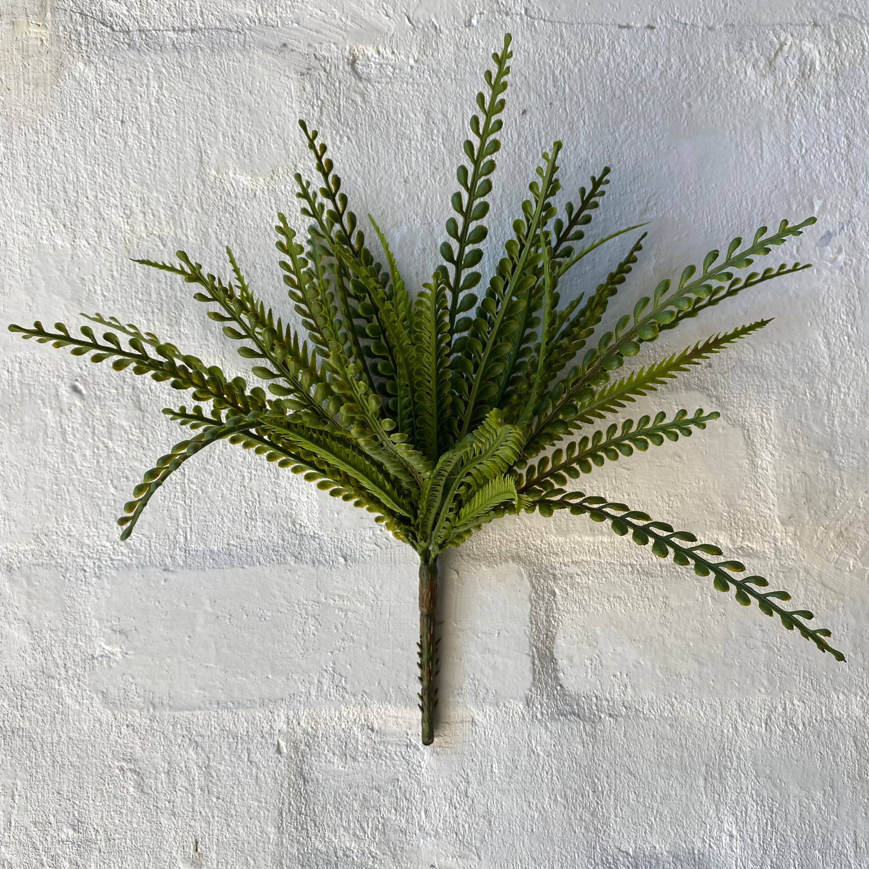 Artificial Lemon Fern Plant - Realistic Fake Faux Greenery Decor for Home Office Wedding Party - Perfect for Table Centerpieces, Shelf Displays & Indoor Greenery Arrangements