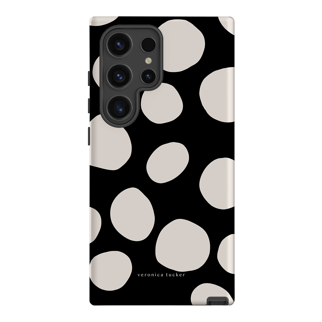 Premium Pebbles Noir Phone Case - Slim Protective Cover for iPhone & Samsung - Perfect for Everyday Use, Travel & Outdoor Activities