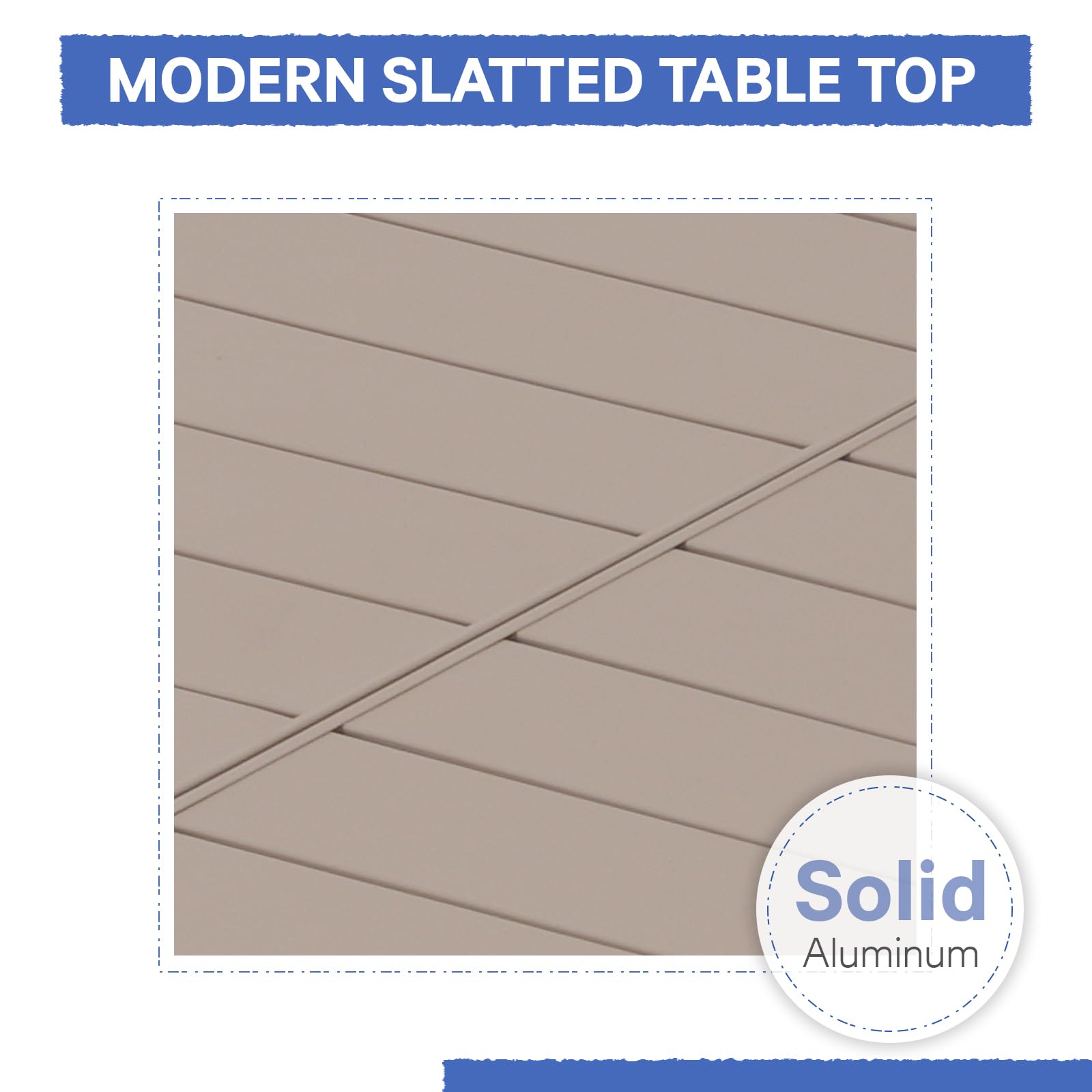 Soleil Jardin Extendable Aluminum Patio Dining Table 35