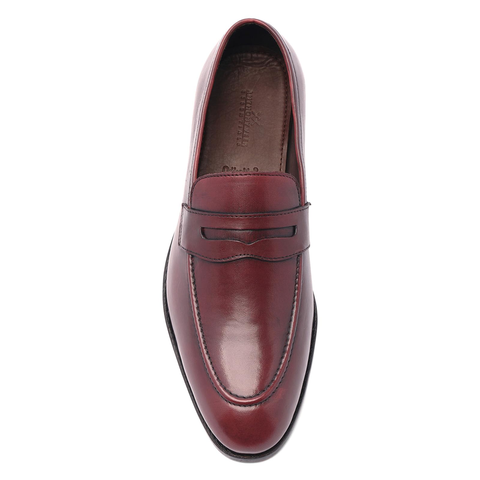Anthony Veer Gerry Penny Loafers for Men - Premium Goodyear Welt Construction with Ortholite® Comfort Footbed & Recraftable Leather Outsole - Ideal for Business, Casual & Travel Wear