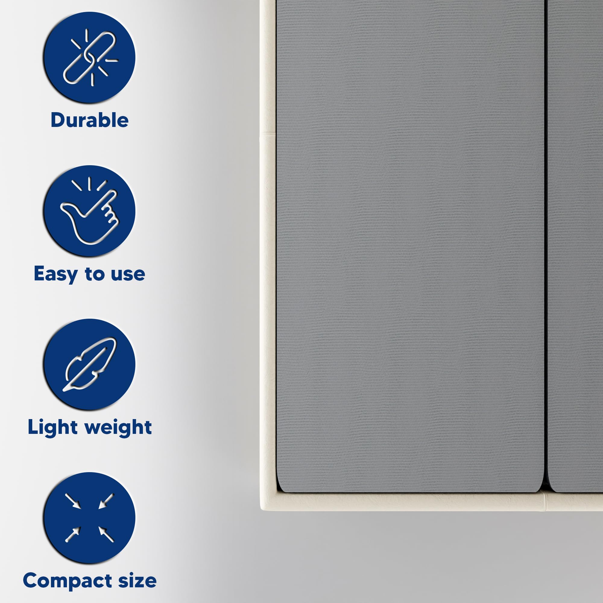 1.5-Inch Split Bunkie Board for Mattress Support - Fully Assembled Bed Foundation, Enhanced Comfort & Durability, Full Size, Gray - Perfect for Platform Beds, Adjustable Bases & Mattress Toppers