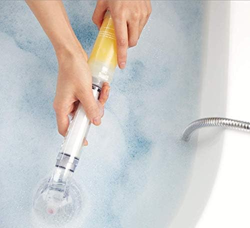 BODYLUV Puresome Perfume Vitamin C Shower Filter - Chlorine Removal & Vitamin Water Purification System with Refreshing Grapefruit Peach Scent | Perfect for Dry Skin, Hair Care & Sensitive Skin in Bathrooms
