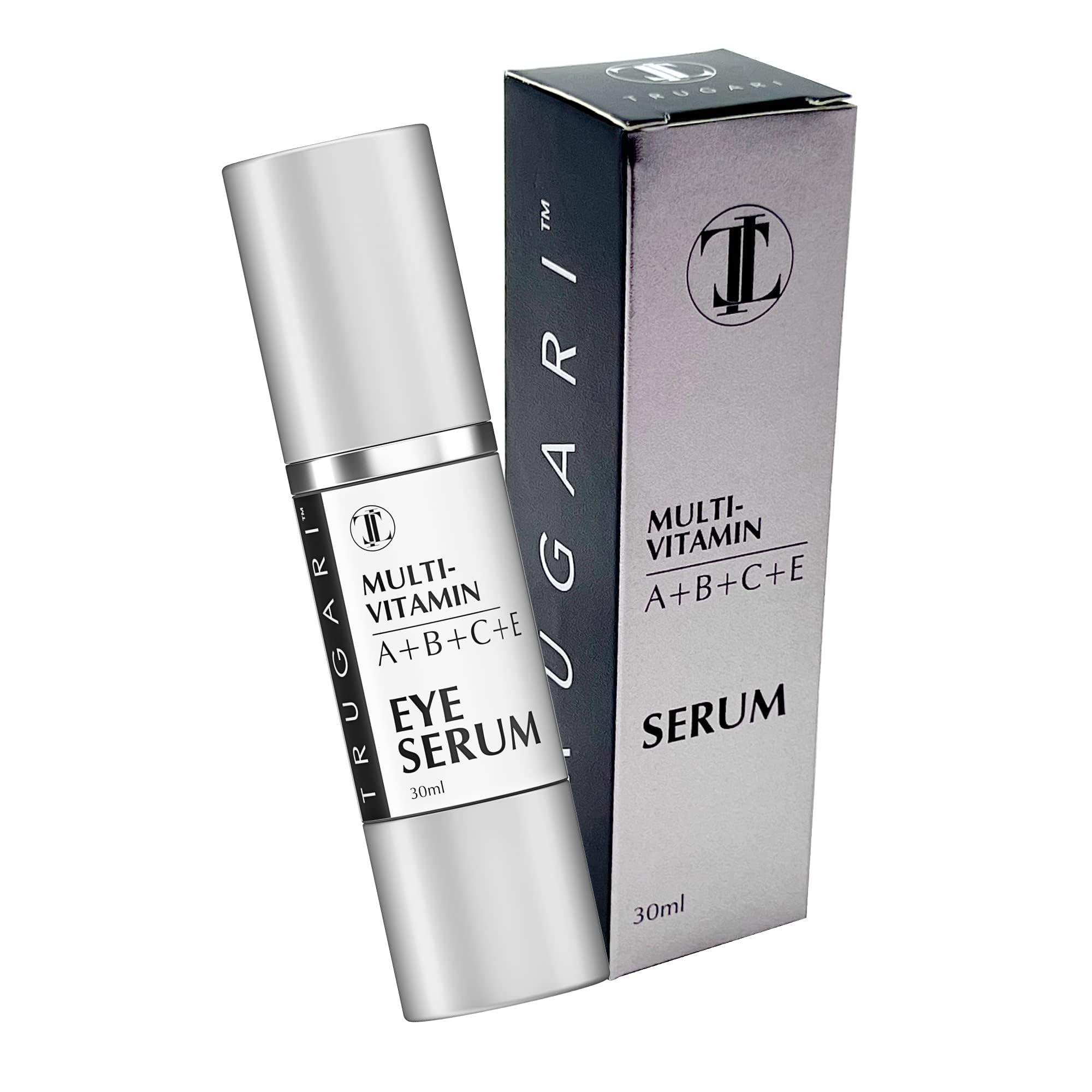Multi-Vitamin Eye Serum with Vitamins A, B, C & E - Dark Spot Corrector for Face & Under Eyes - Anti-Aging Treatment for Fine Lines, Wrinkles & Age Spots - 30ml - Perfect for Nighttime Skincare Routine & Daily Anti-Wrinkle Care