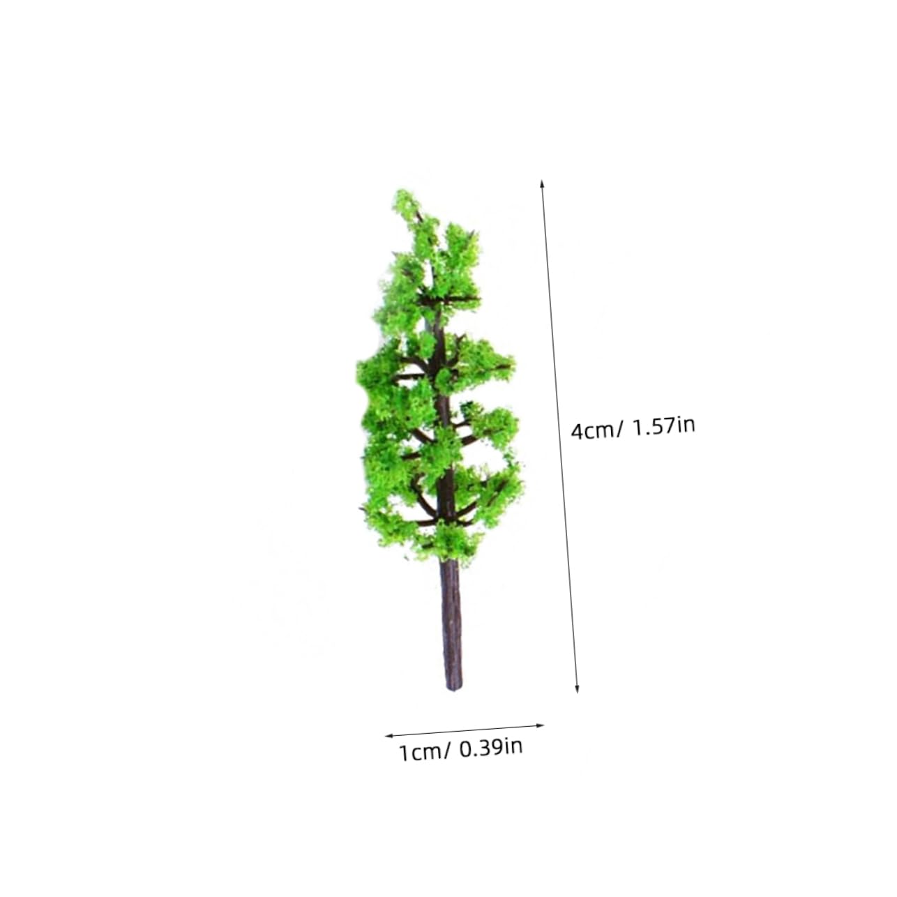 Totority 100pcs Green Model Trees for Train Scenery - Miniature Landscape Trees, Plants & Flowers Set - Perfect for Model Train Layouts, Dioramas, and Architectural Displays