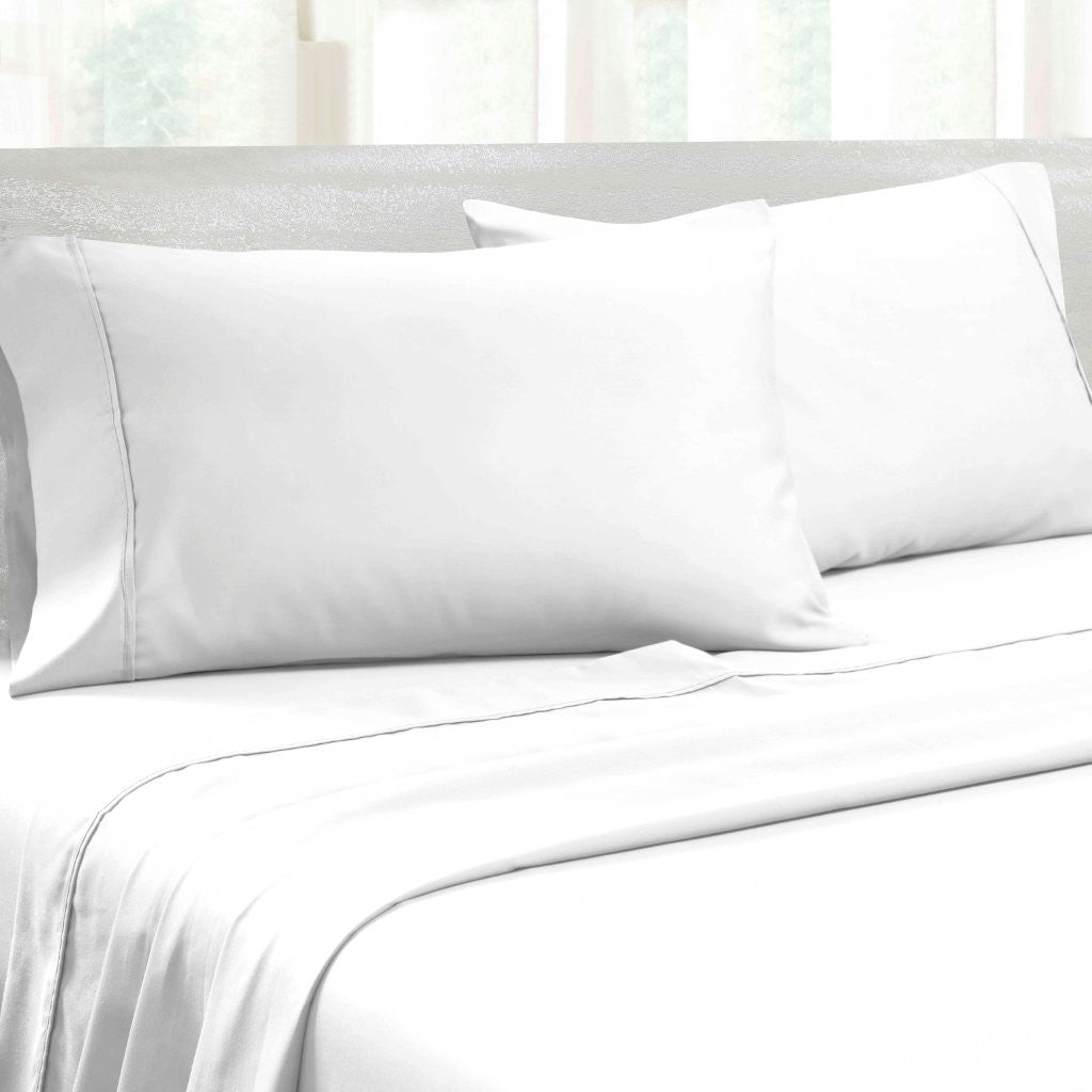 Premium 1400-1500 Thread Count Cotton Blend Deep Pocket Bed Sheet Set - Ultra Soft & Breathable for a Comfortable Sleep - Perfect for Master Bedroom, Guest Room & Dorm