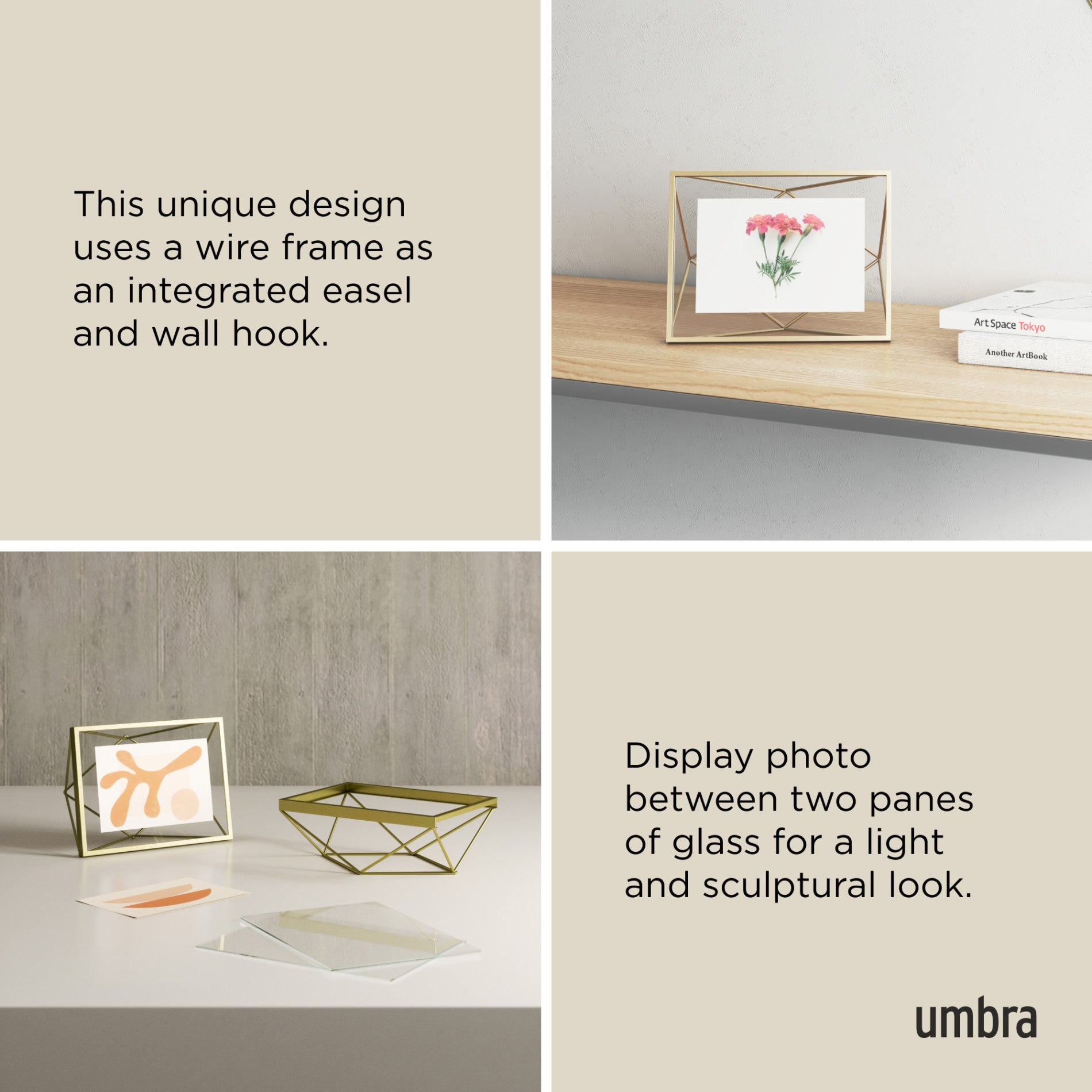 Prisma Picture Frame - Elegant Modern Photo Display for Wall & Tabletop - Perfect for Home Decor, Office, and Gift Giving