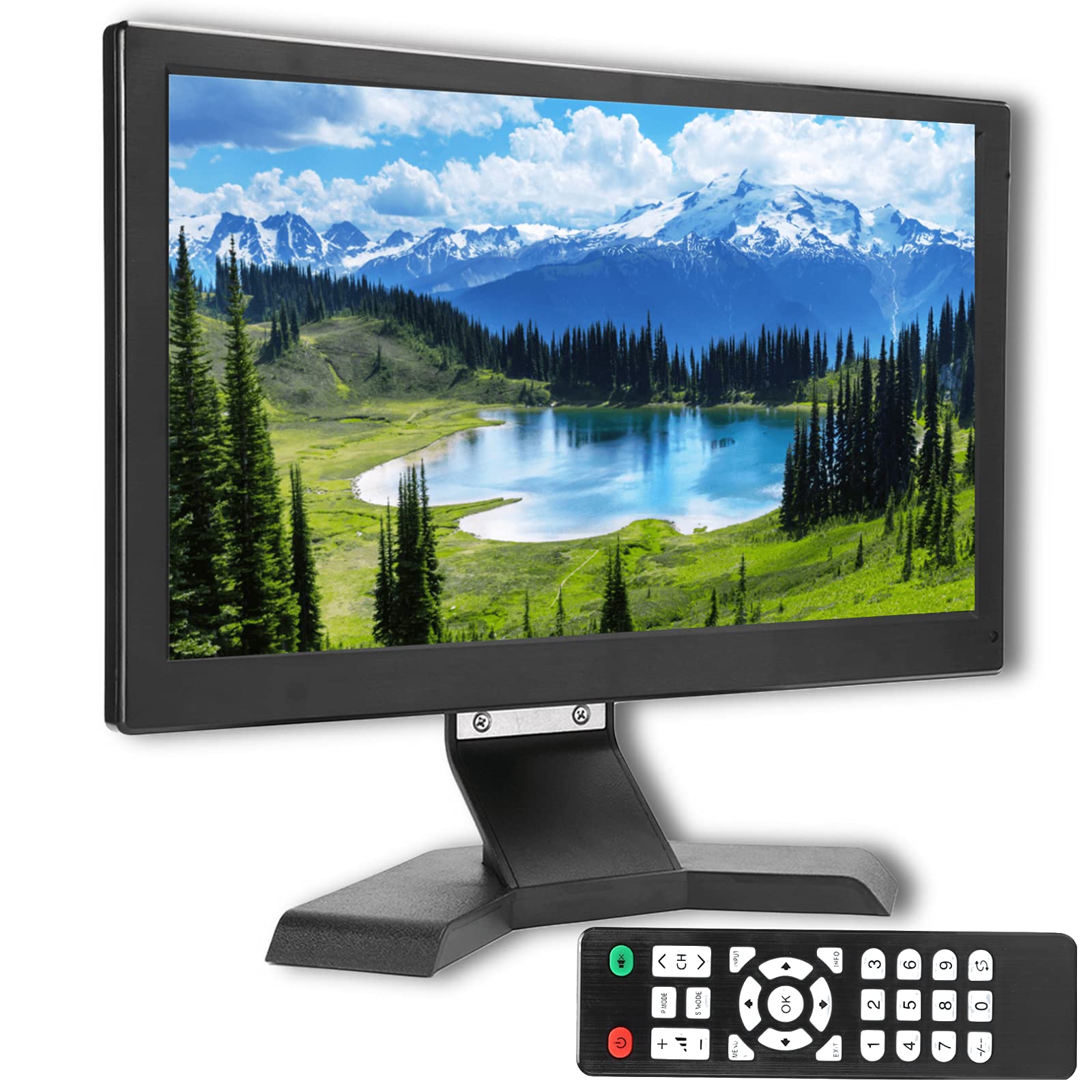 13.3 Inch Portable HDMI Monitor - 1920x1080 Full HD IPS Screen with LED Backlight, HDMI/VGA/USB/DC/BNC Inputs for Gaming, Laptop, and Office Use - Perfect for Travel, Work, and Entertainment