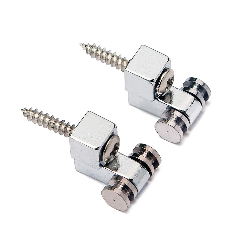 Healifty 2-Piece Vintage Roller Guitar Guide Accessories - Compatible with Metal Bass & Electric Guitars | Perfect for Smooth String Action & Enhanced Playability