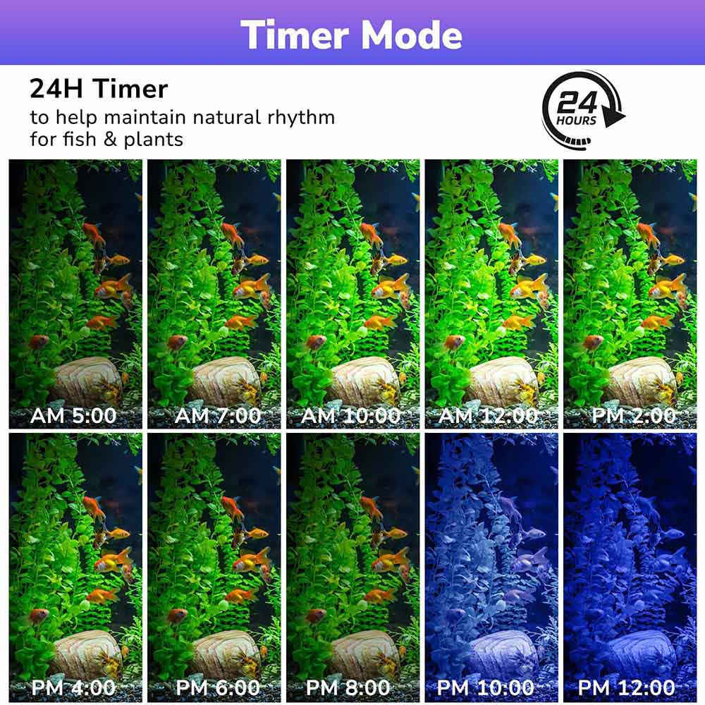 TheLAShop 24 Inch Aquarium LED Light with RGB & APP Control - Full Spectrum for Saltwater & Freshwater Fish Tanks - Perfect for Coral Growth & Planted Aquariums
