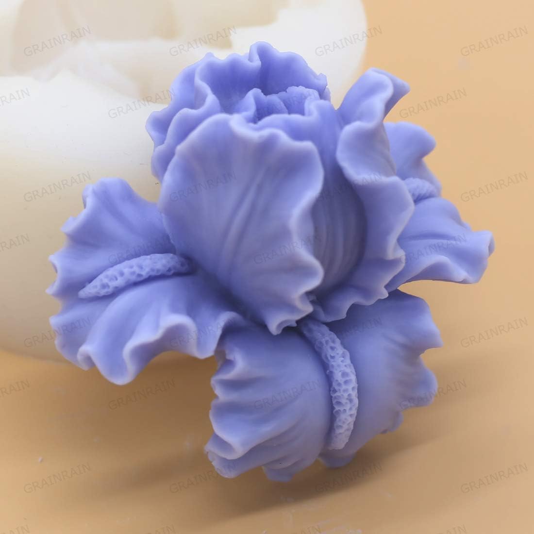Premium Silicone Soap Molds for DIY Soap Making - 3D Flower Resin Molds for Handmade Crafts, Bath Bombs & Candle Making - Ideal for Home, Spa & Gift Projects (Set of 6)