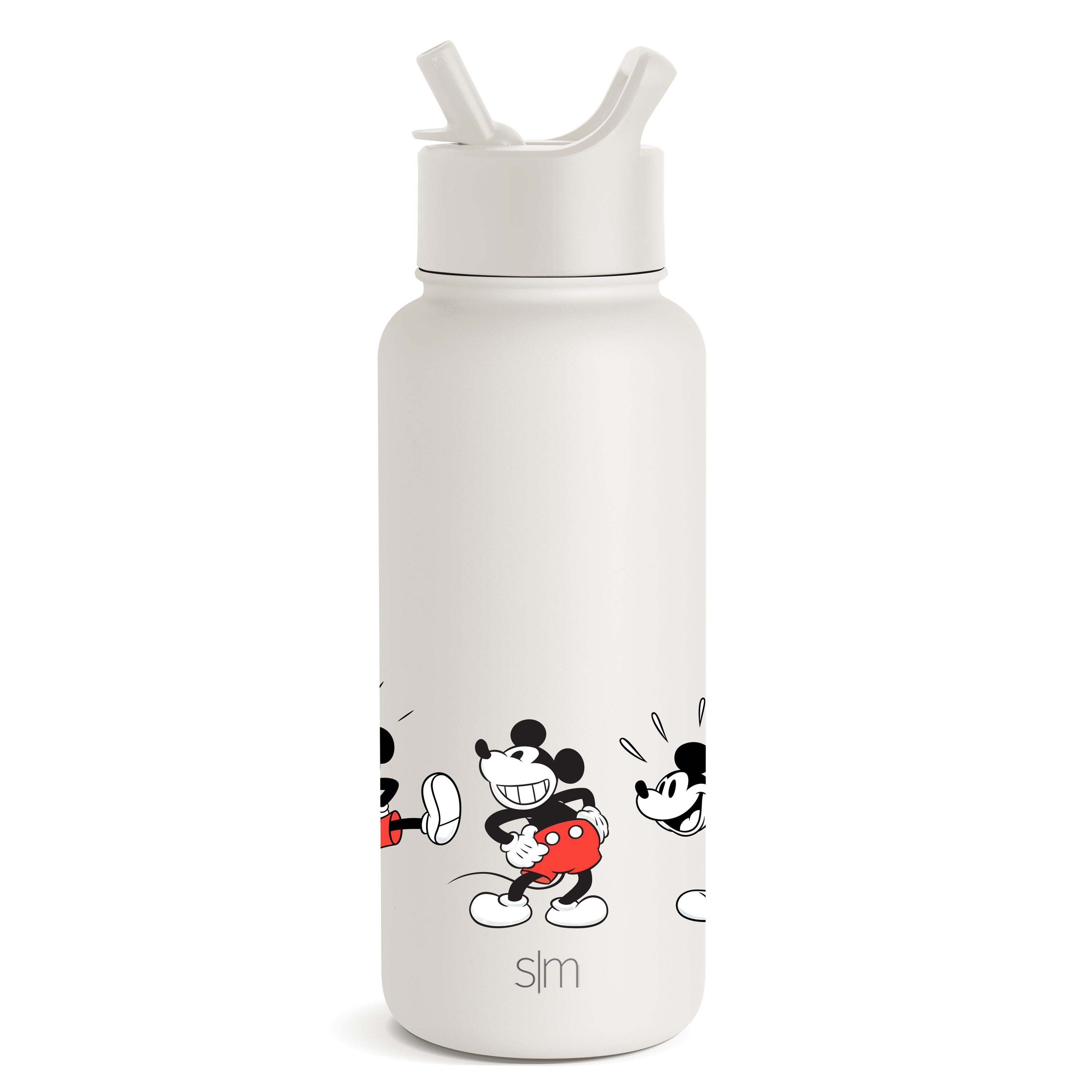 Disney Summit Insulated Water Bottle with Straw Lid - Leak Proof Stainless Steel Thermos for Kids & Adults - Perfect for School, Gym, Hiking & Outdoor Activities