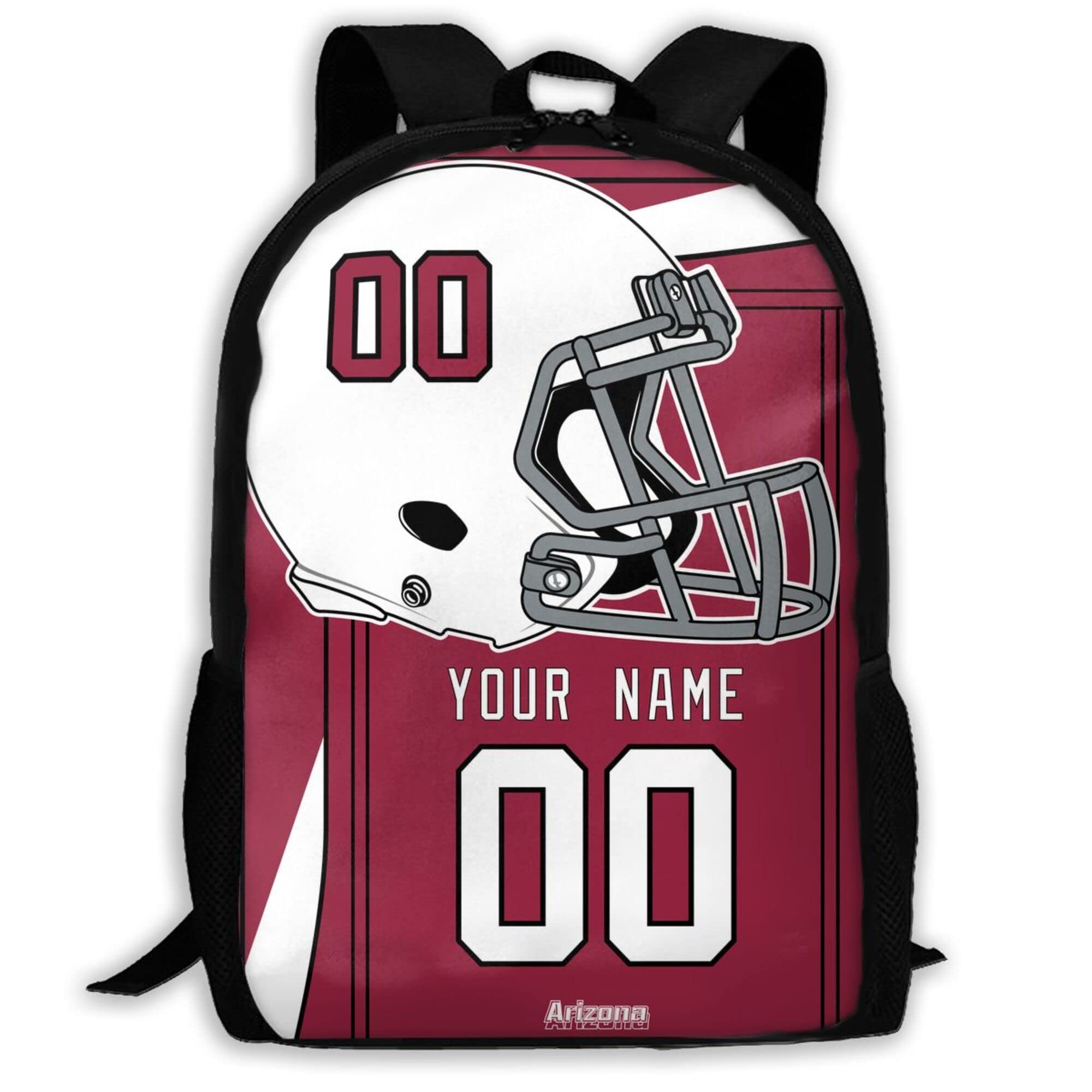 Custom Arizona Backpack - Personalized with Any Name & Number - High Capacity Durable School & Travel Backpack - Perfect Gift for Kids, Men & Sports Fans