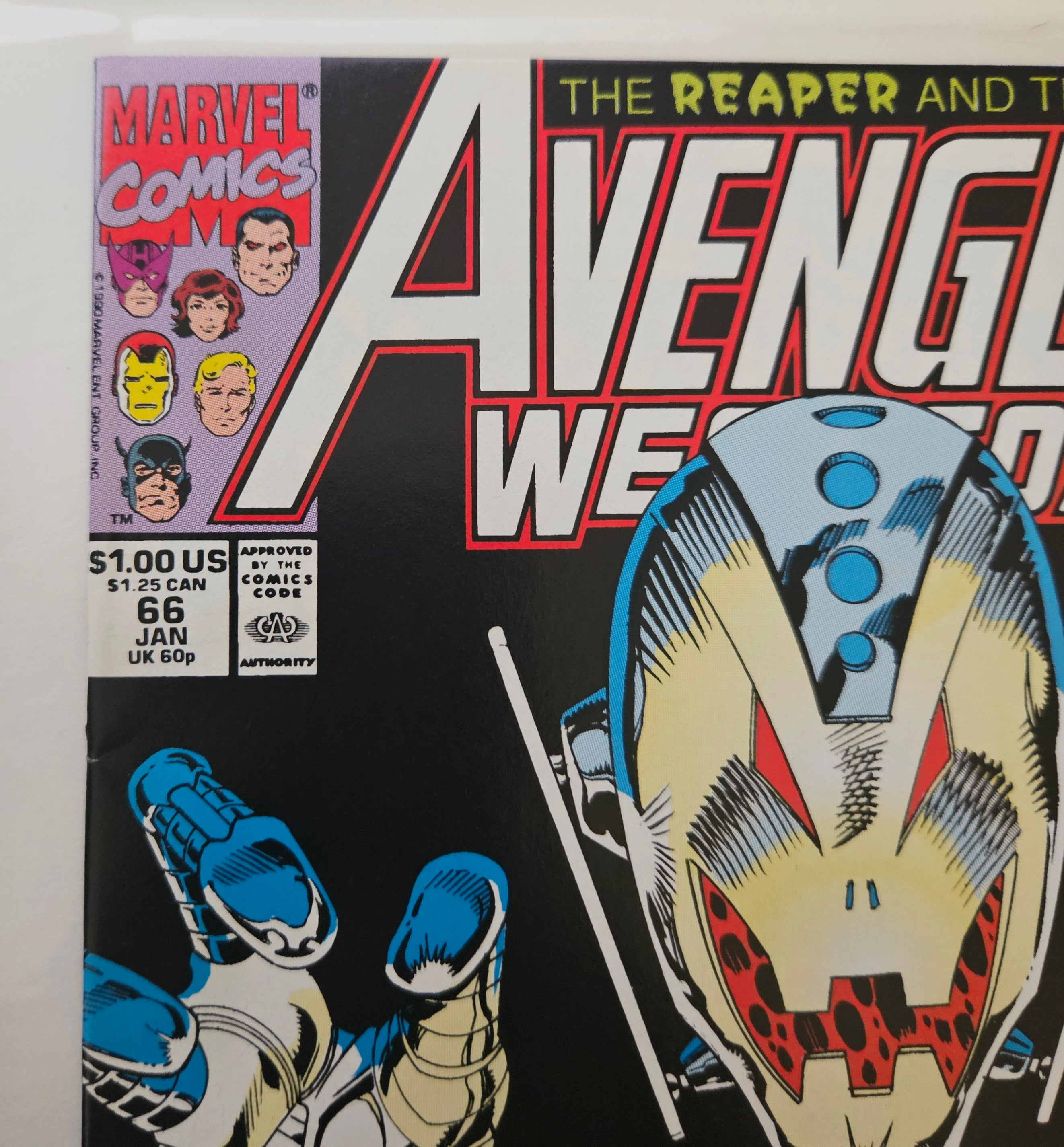 Marvel Avengers West Coast #66 Comic Book (Jan 1991) - Vision & Scarlet Witch Storyline - Near Mint Condition - Collectible Superhero Comics for Marvel Fans & Comic Book Enthusiasts