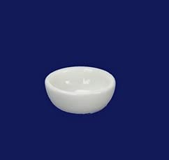 Mini White Porcelain Soup Bowl - Handcrafted Dollhouse Miniature for Tea Party, Tiny Kitchen Display & Collectible Miniature Scenes