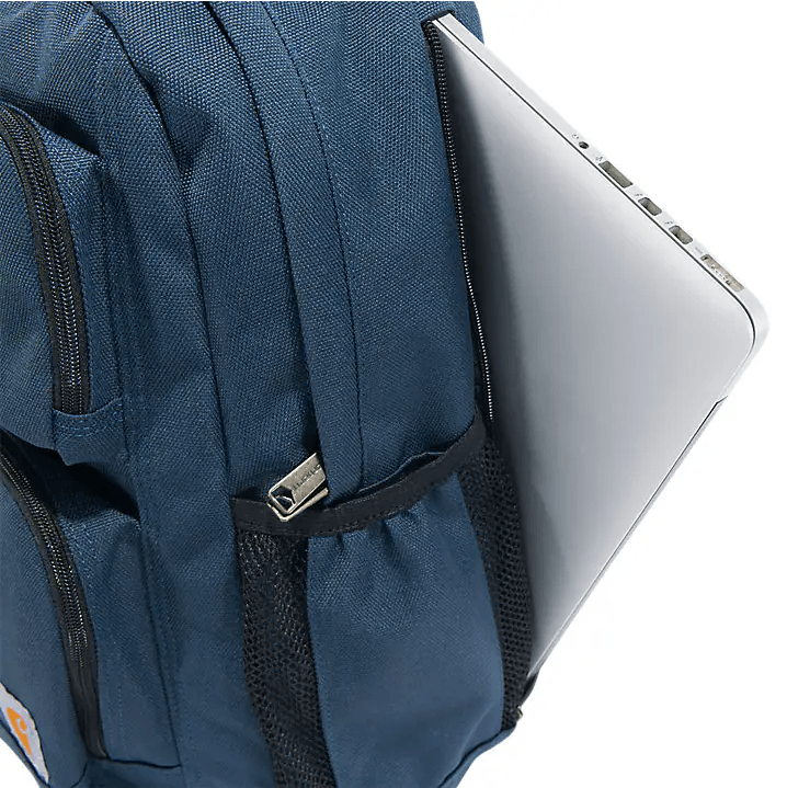 28L Dual Compartment Backpack for Travel & Work - Navy Blue Water-Resistant Laptop Backpack - Perfect for Commuting, Hiking & College Students