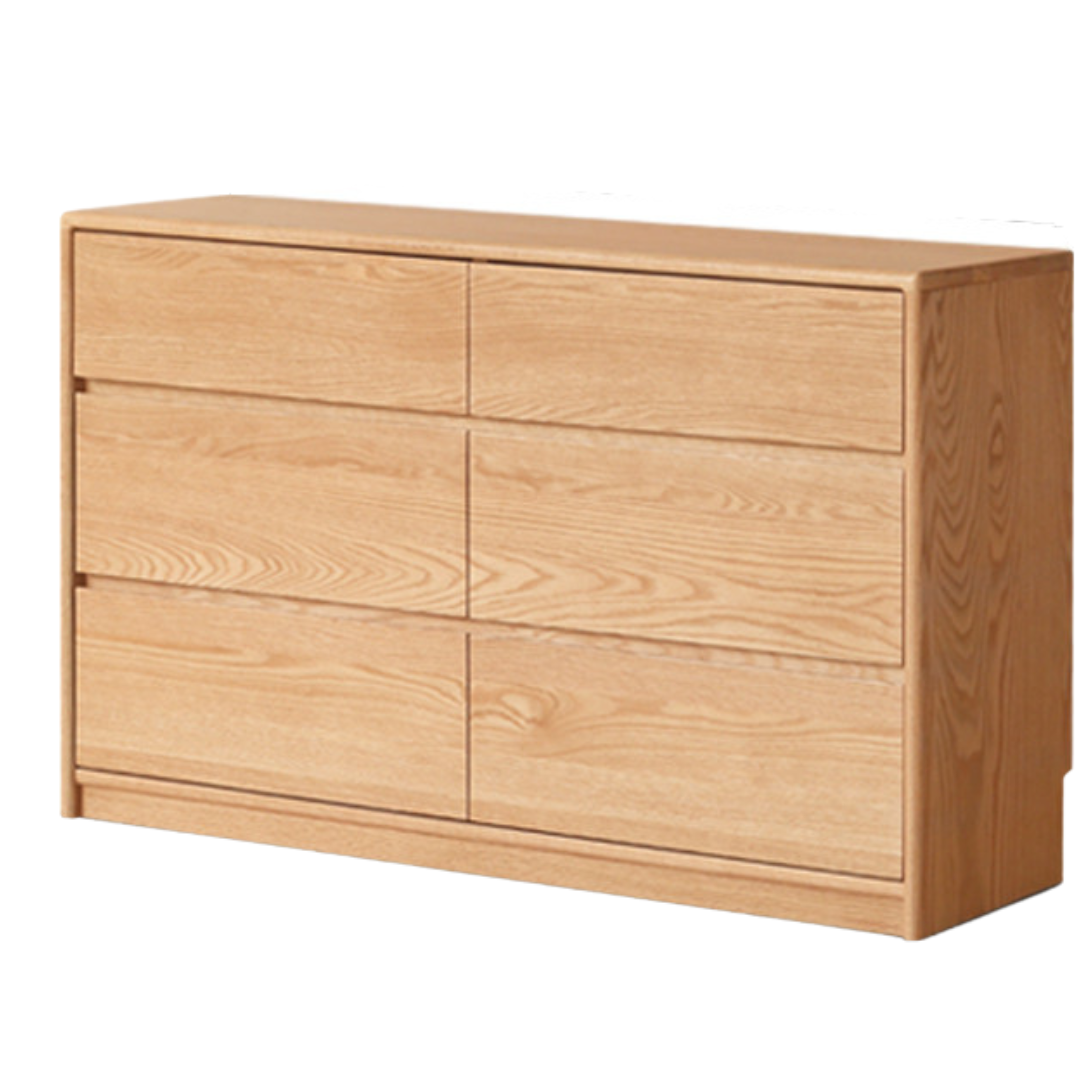 Solid Oak Wood Ultra Narrow Dressing Table - Compact Vanity Desk for Small Spaces, Bedroom, Apartment & Dorm Room