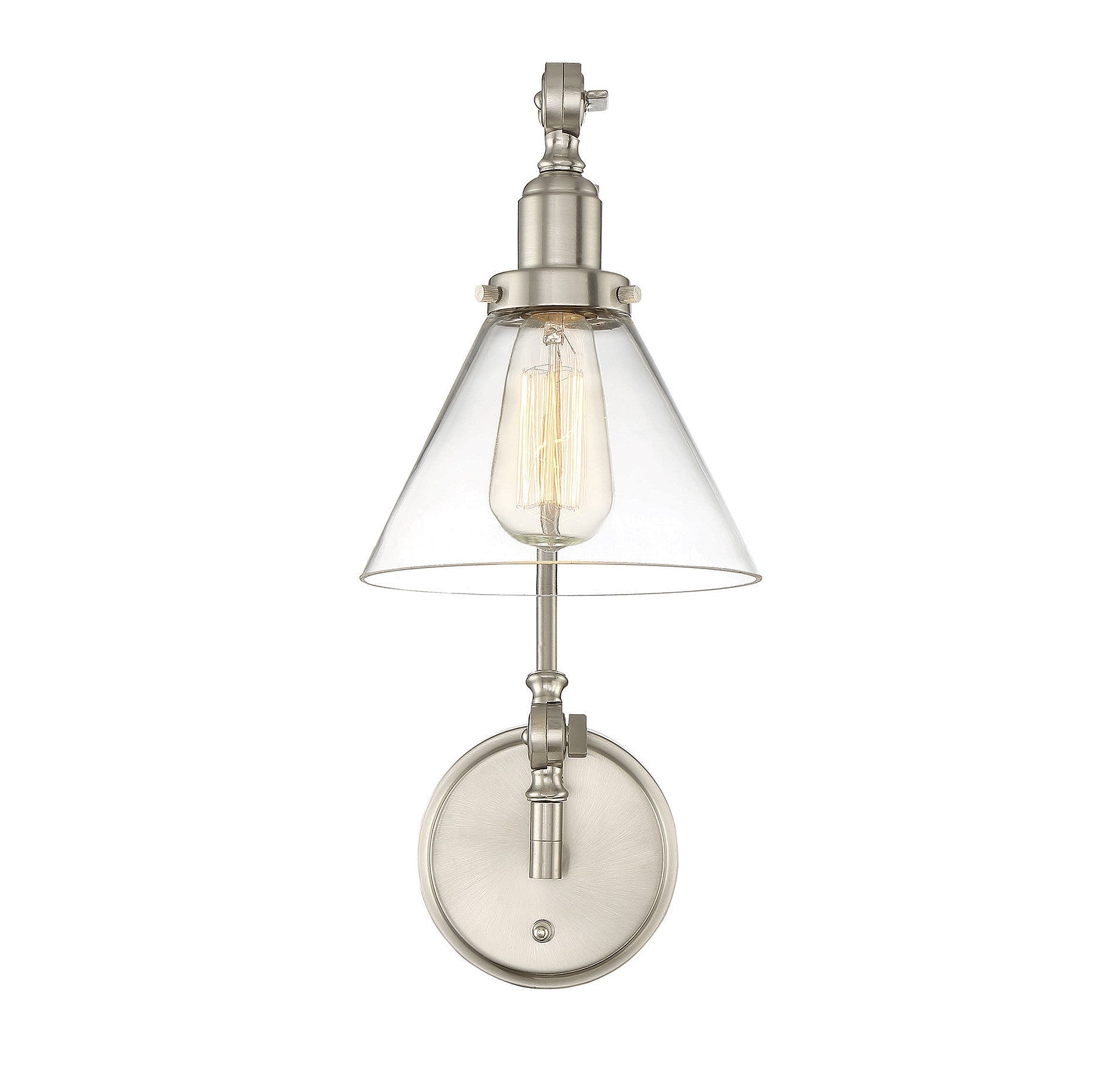 Drake Swing Arm Wall Sconce Light Fixture - Vintage Industrial Style Open Box - Perfect for Bedroom, Living Room, or Hallway Lighting