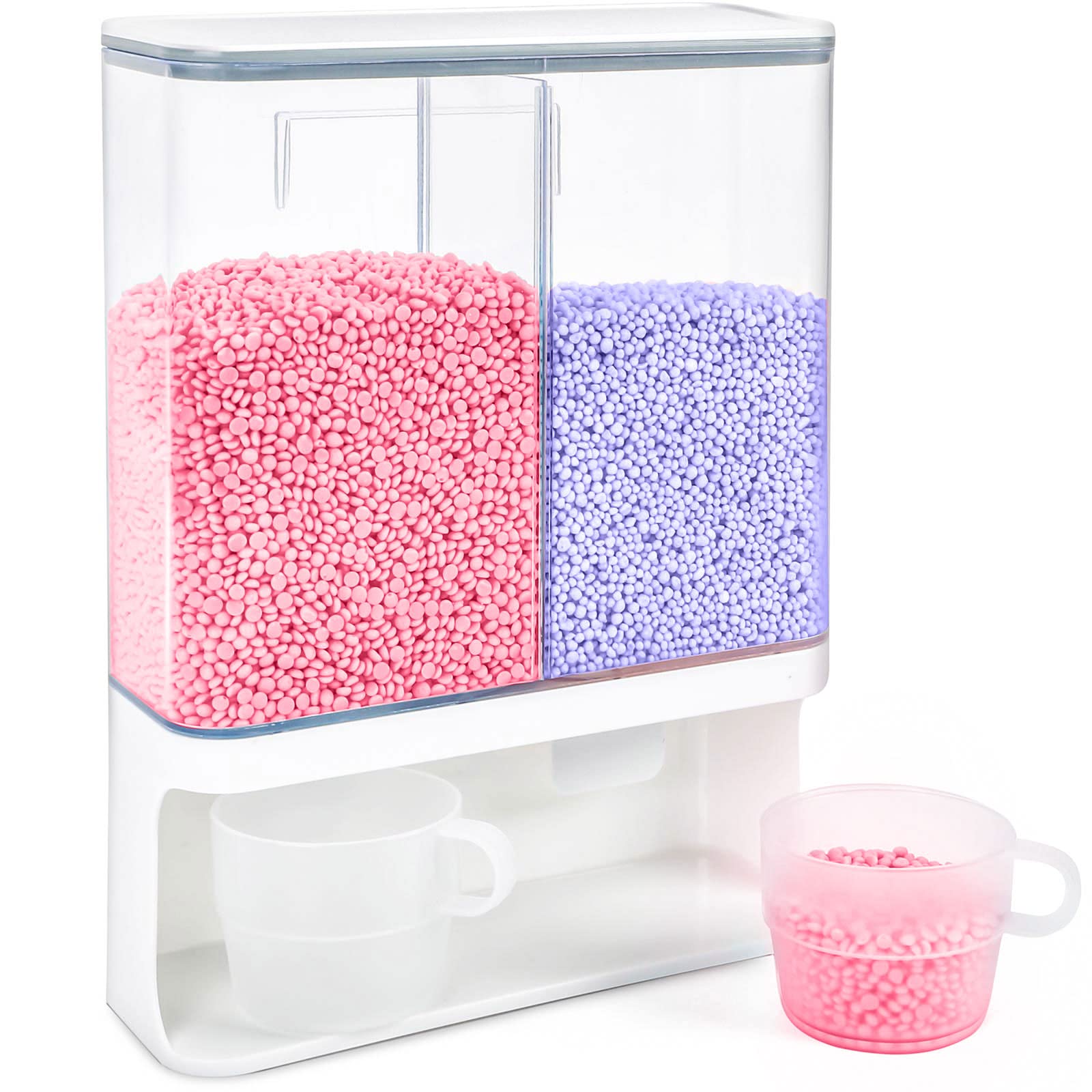 Eco-Friendly Laundry Beads Dispenser - BPA Free Detergent & Powder Organizer | Easy Access Scented Beads for Fresh Laundry | Perfect for Laundry Room, Closet & Travel Organization
