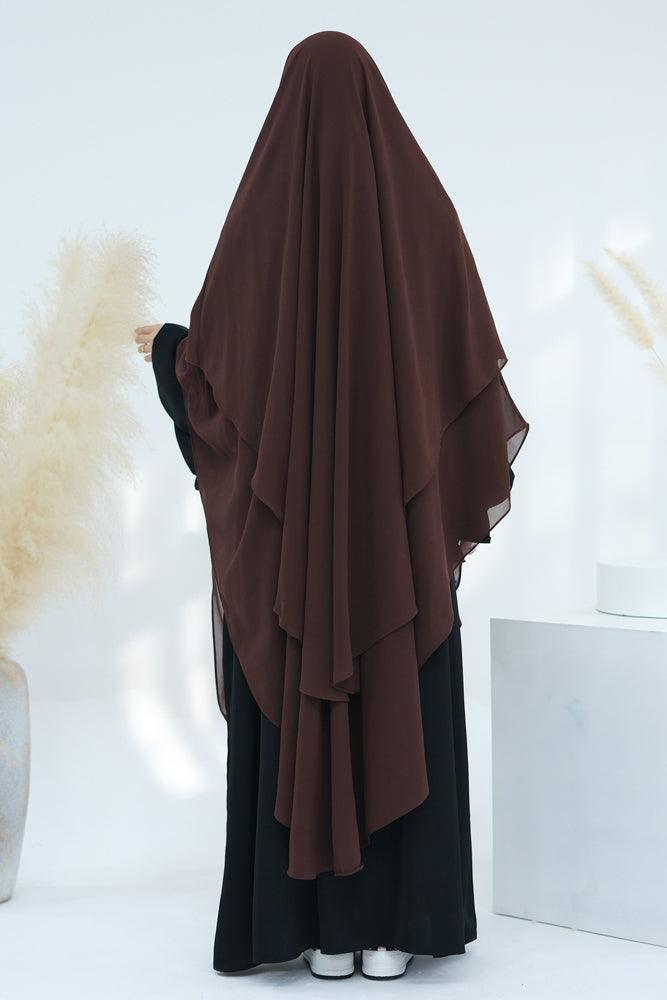 Extra Long Marziya Two Layer Chiffon Scarf - Elegant Shawl Wrap for Weddings, Parties & Special Occasions | Perfect for Evening Events, Bridal Accessories & Formal Dresses