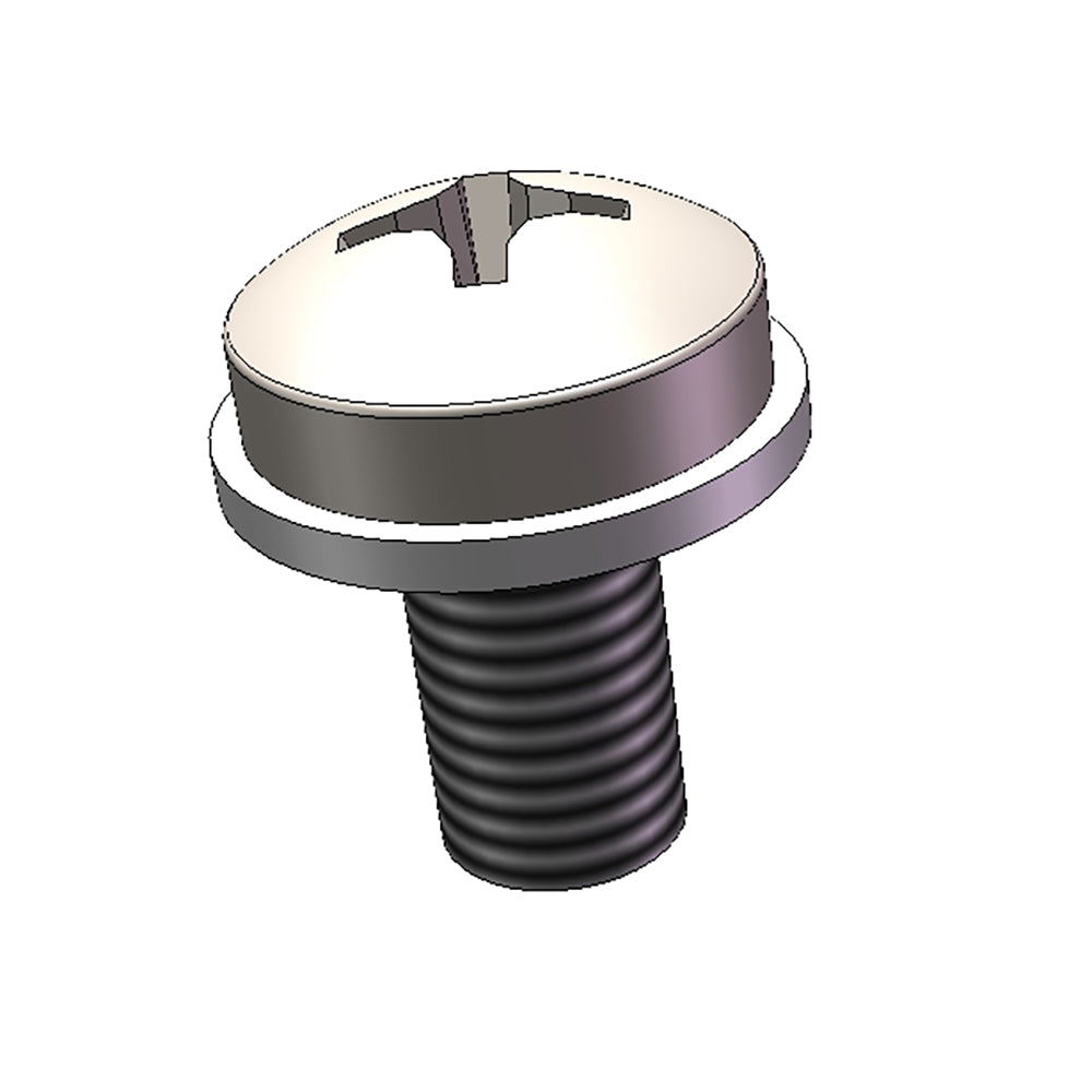 Philips Screw and Flat Washer M4X8 - BD4802 98 - Stainless Steel Fasteners for Electronics, Furniture & DIY Projects