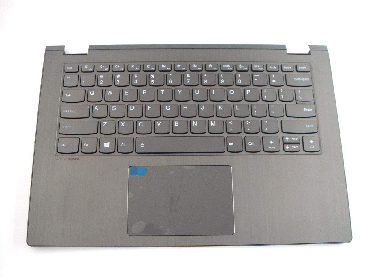 Original Lenovo Flex 6-14IKB/14ARR 14-inch Upper Case Keyboard Bezel with US Layout Backlit Keyboard (No Fingerprint) - Replacement Part for Laptop Repair & Upgrade
