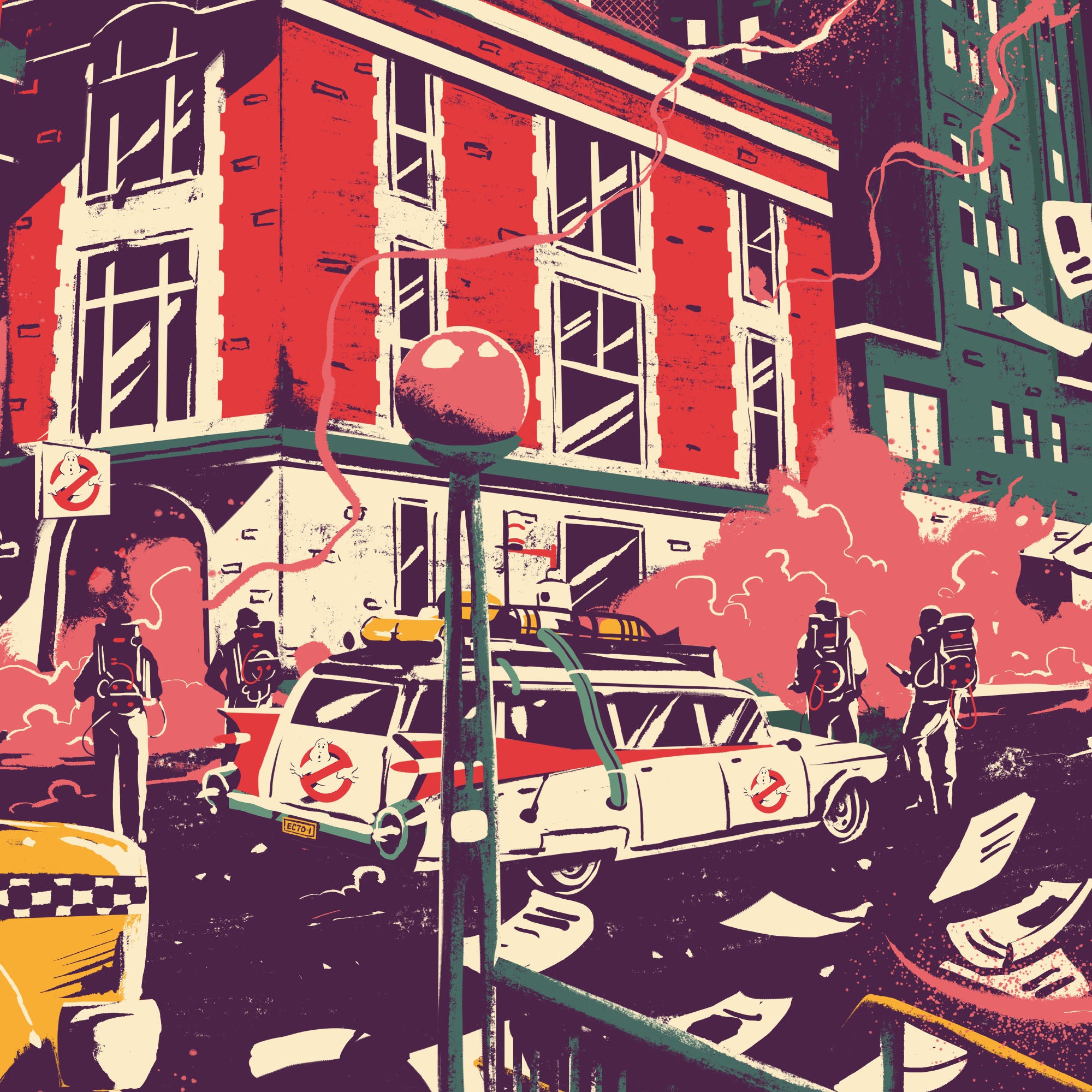 Ghostbusters Movie Poster - Classic 80s Film Wall Art for Home, Office & Movie Room Decor - Perfect for Fans & Collectors