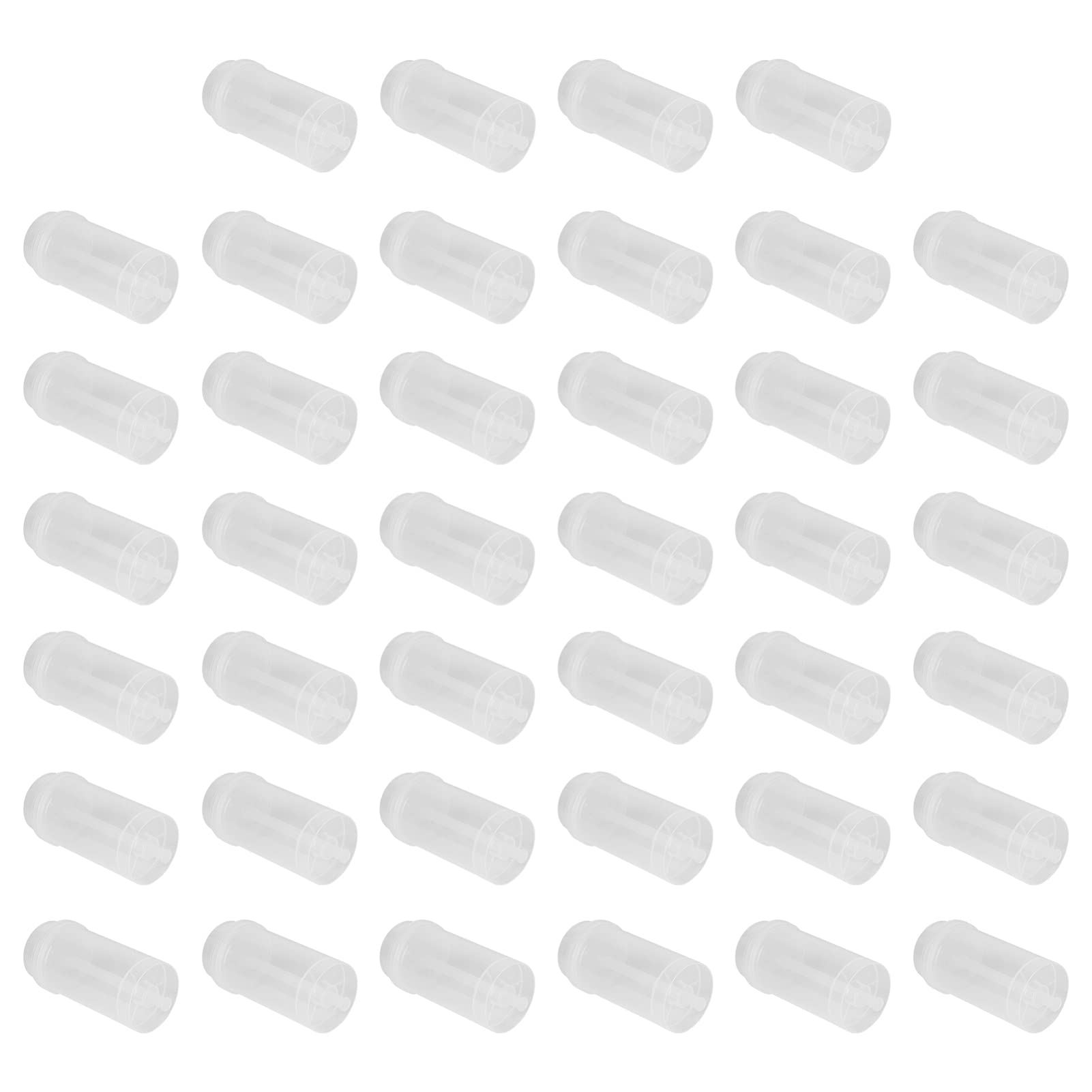 40pcs Clear Push Up Cake Shooters with Lids - Round Plastic Cake Pop Containers for Baking, Dessert Display & Party Favors - Perfect for Home Kitchen, Birthday Parties & Wedding Treats