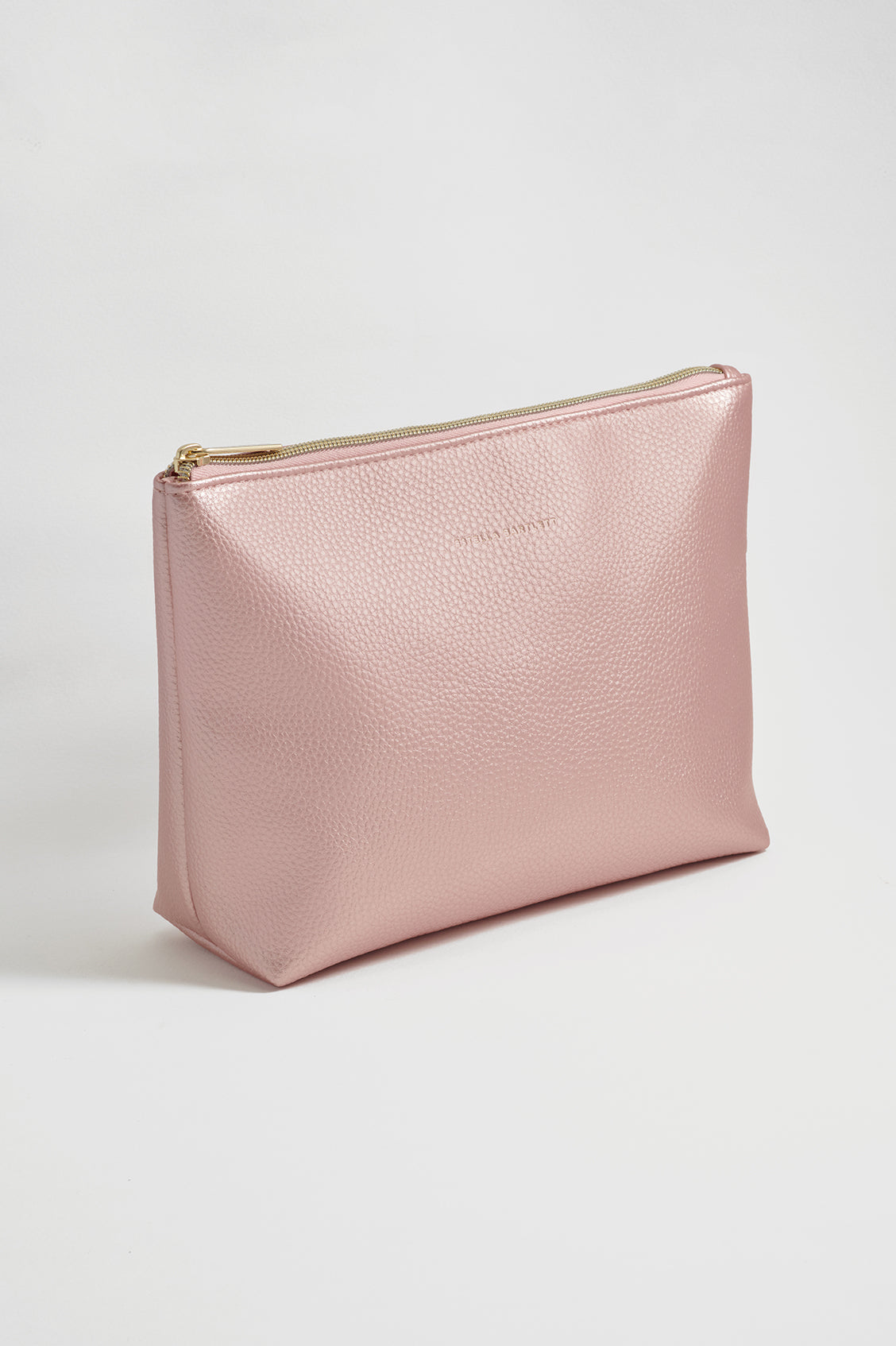 Metallic Blush Makeup Pouch EBP6273 - Glamorous Cosmetic Bag for Travel, Parties & Everyday Use