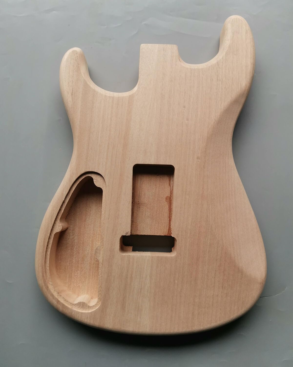 Unfinished Mahogany DIY Guitar Body for ST Style with Floyd Rose - Perfect for Custom Electric Guitar Builds and DIY Projects
