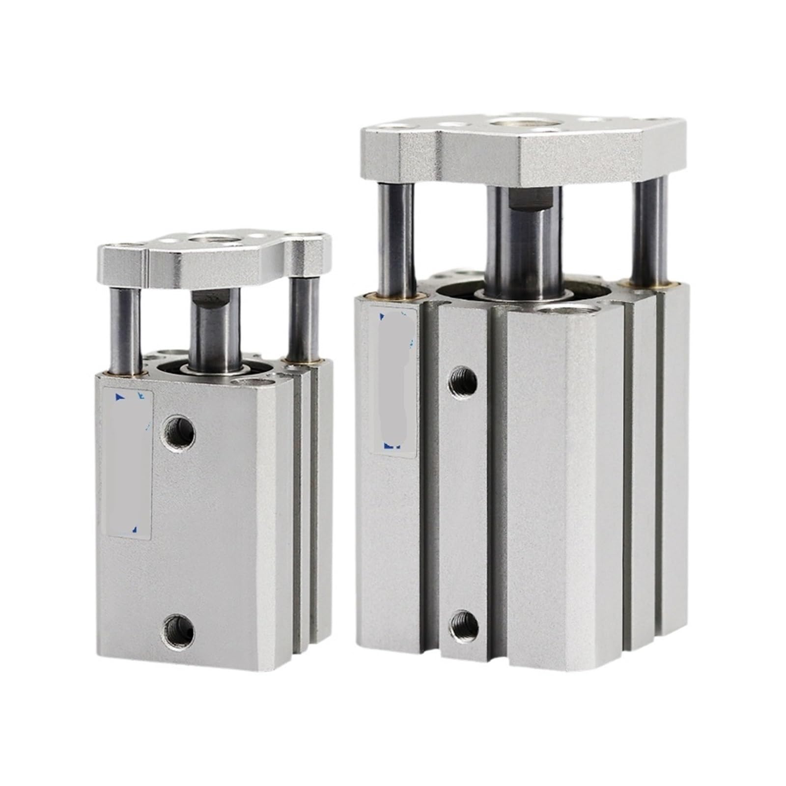 CDQMB Series Thin Cylinder with Magnet Double Acting Guide Rod - CDQMB32 & CDQMB40 (10mm Stroke) - Compact Pneumatic Cylinder for Automation Equipment, Packaging Machinery & Industrial Robotics