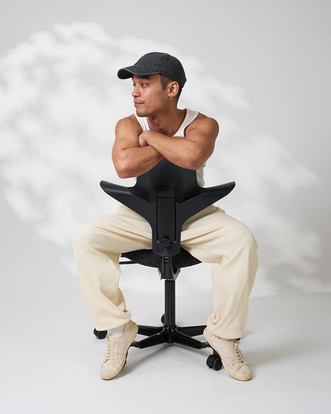 HÅG Capisco Puls 8020 Ergonomic Office Chair - Black ZERO by Kvadrat - Modern Design Collection for Home & Workspace Comfort