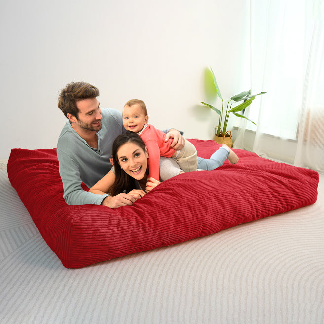 MAXYOYO Giant Bean Bag Bed - Corduroy Convertible Chair & Floor Mattress for Adults | Comfortable Lounge Chair & Guest Bed for Living Room, Bedroom & Dorm