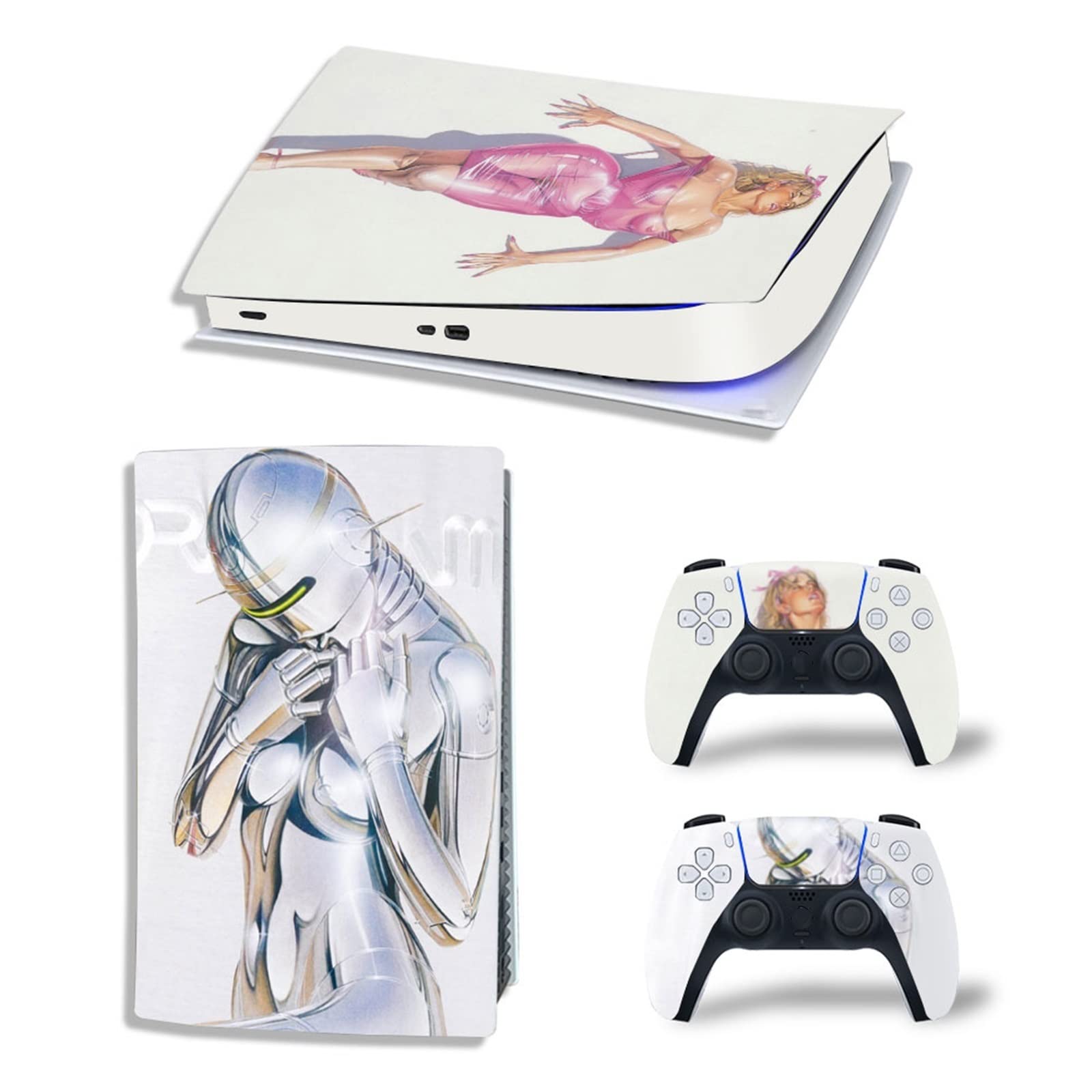 Anime Vinyl Skin Wrap for PS5 Digital Edition - Scratch-Resistant, Bubble-Free, Durable Console Decal with 2 Controller Skins | Perfect for Gaming Setups & Anime-Themed Rooms