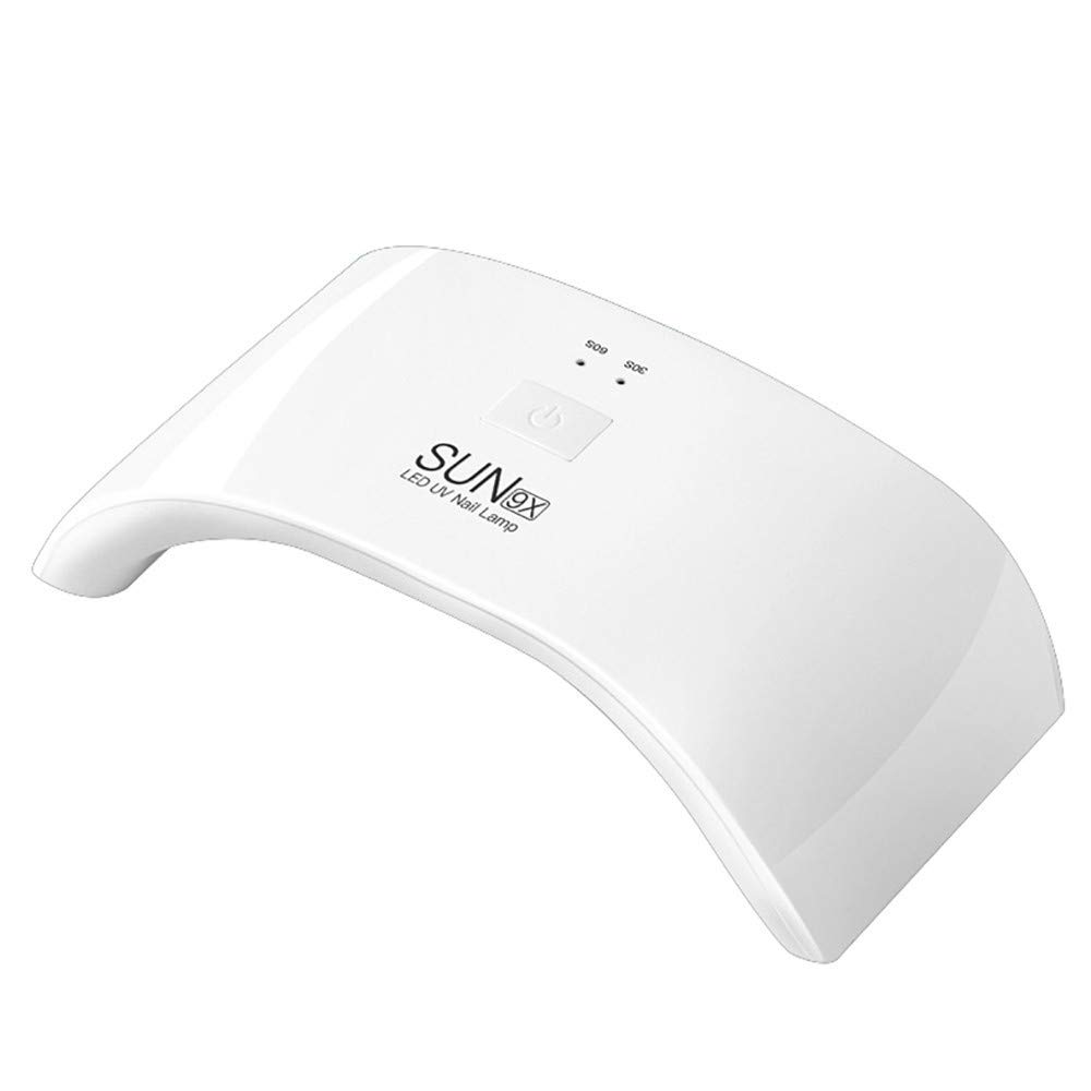 24W UV LED Nail Lamp for Gel Polish Curing - Fast Drying USB Nail Dryer Machine for Salon & Home Manicure (White, One Size) - Perfect for DIY Nail Art & Professional Nail Extensions