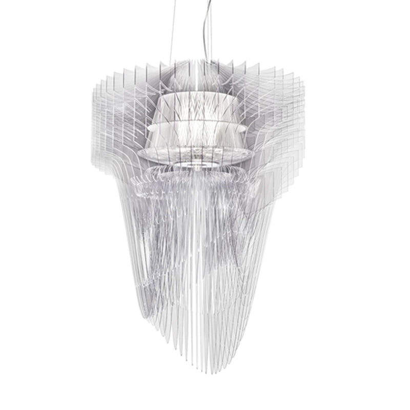 Aria Gold Suspension Lamp - Modern Hanging Pendant Light for Dining Room, Kitchen Island & Bedroom Decor