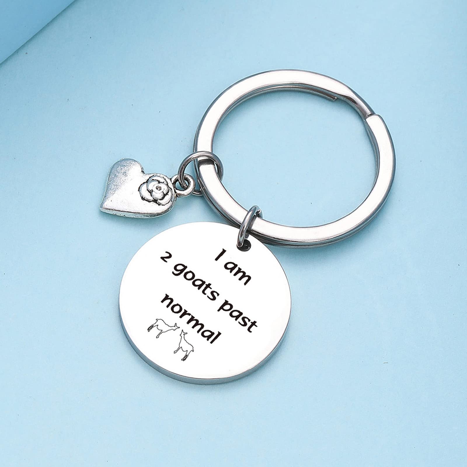 Goat Jewelry for Women - Unique Goat Lover Gifts for Daughter, Cousin & Grandma - Handmade Goat Keychain - Perfect for Birthday, Anniversary & Farm Animal Enthusiasts