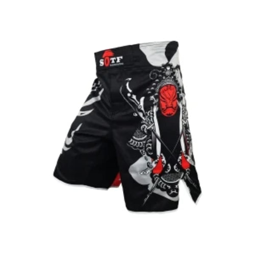 SOTF MMA Shorts for Men - Breathable Boxing & Muay Thai Trunks with Tiger Design - Perfect for MMA Training, Kickboxing, and Combat Sports Workouts