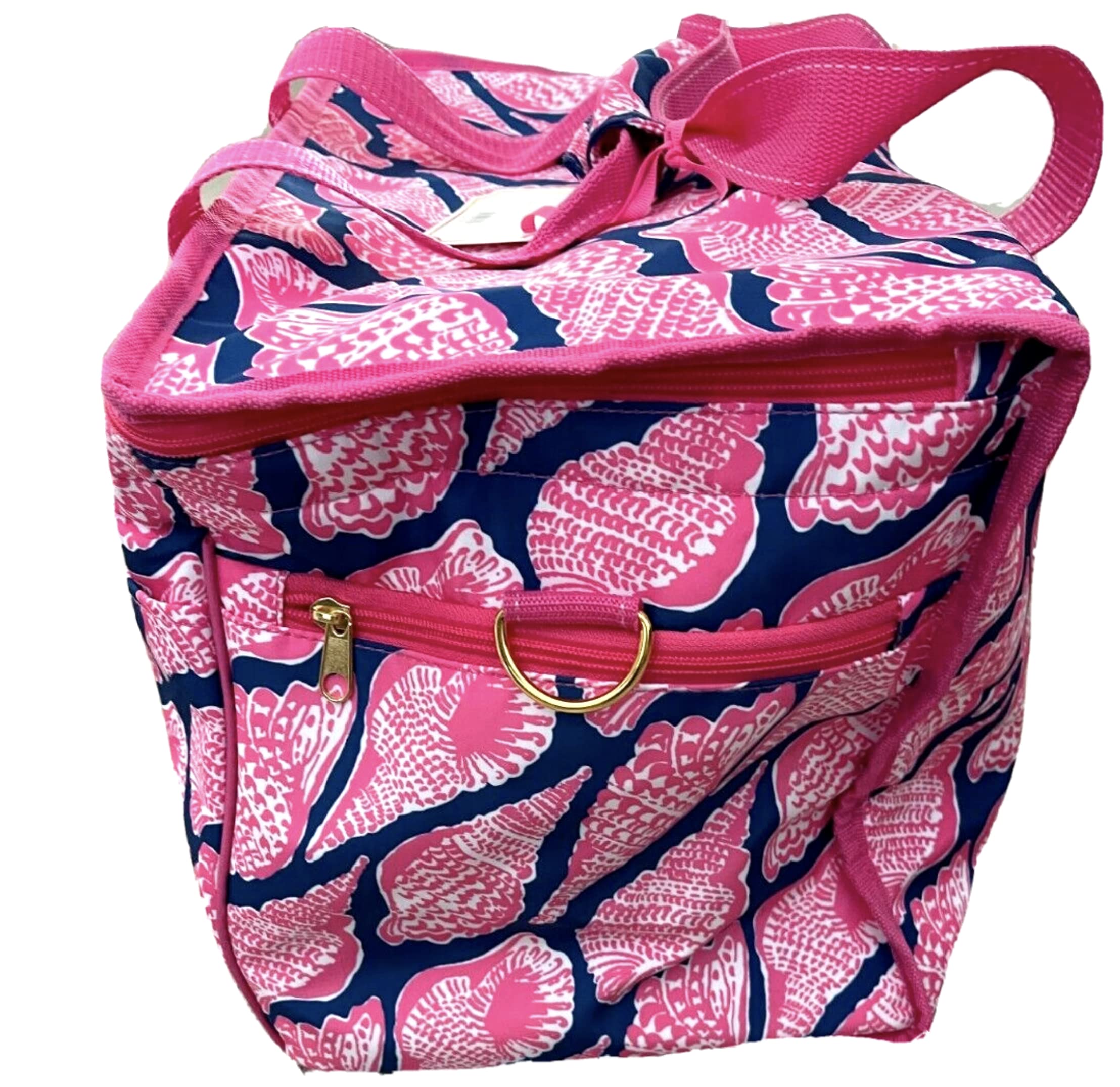 Lilly Pulitzer Insulated Cooler Tote Bag - Cute as Shells Design, Leakproof & Insulated for Picnics, Beach, and Outdoor Parties