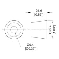 McBride RF 875 Speaker Cabinet Isolation Feet - Studio & Stage Speaker Isolation Pads for Improved Sound Quality & Vibration Control - Perfect for Home Studios, Live Gigs, and Professional Audio Setups