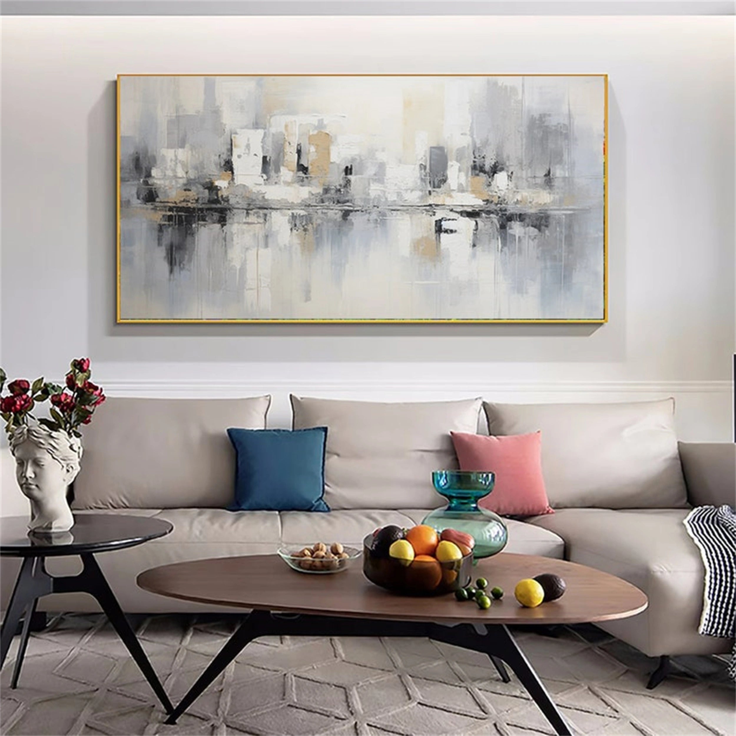 Urban Landscape Painting #UL 022 - Modern Wall Art for Home & Office Decor - Perfect for Living Room, Bedroom or Workspace