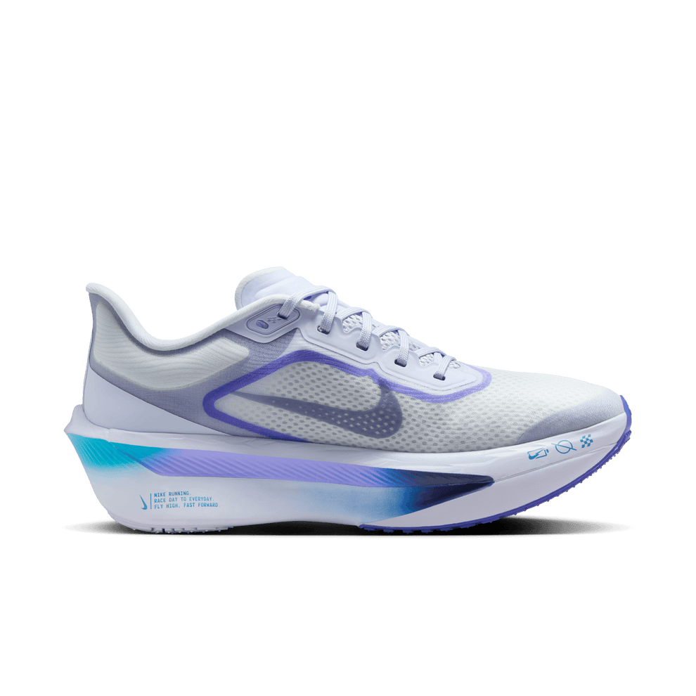 Nike Zoom Fly 6 Women's Running Shoes (B Width) - Ghost/Blue Void/Football Grey | Lightweight Cushioned for Marathon Training & Road Running