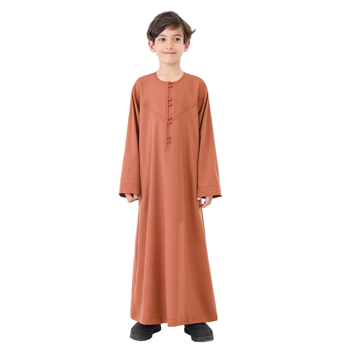 Arab Boy Thobe Middle East Thawb #B24887 - Traditional Islamic Robe for Kids, Eid & Special Occasions
